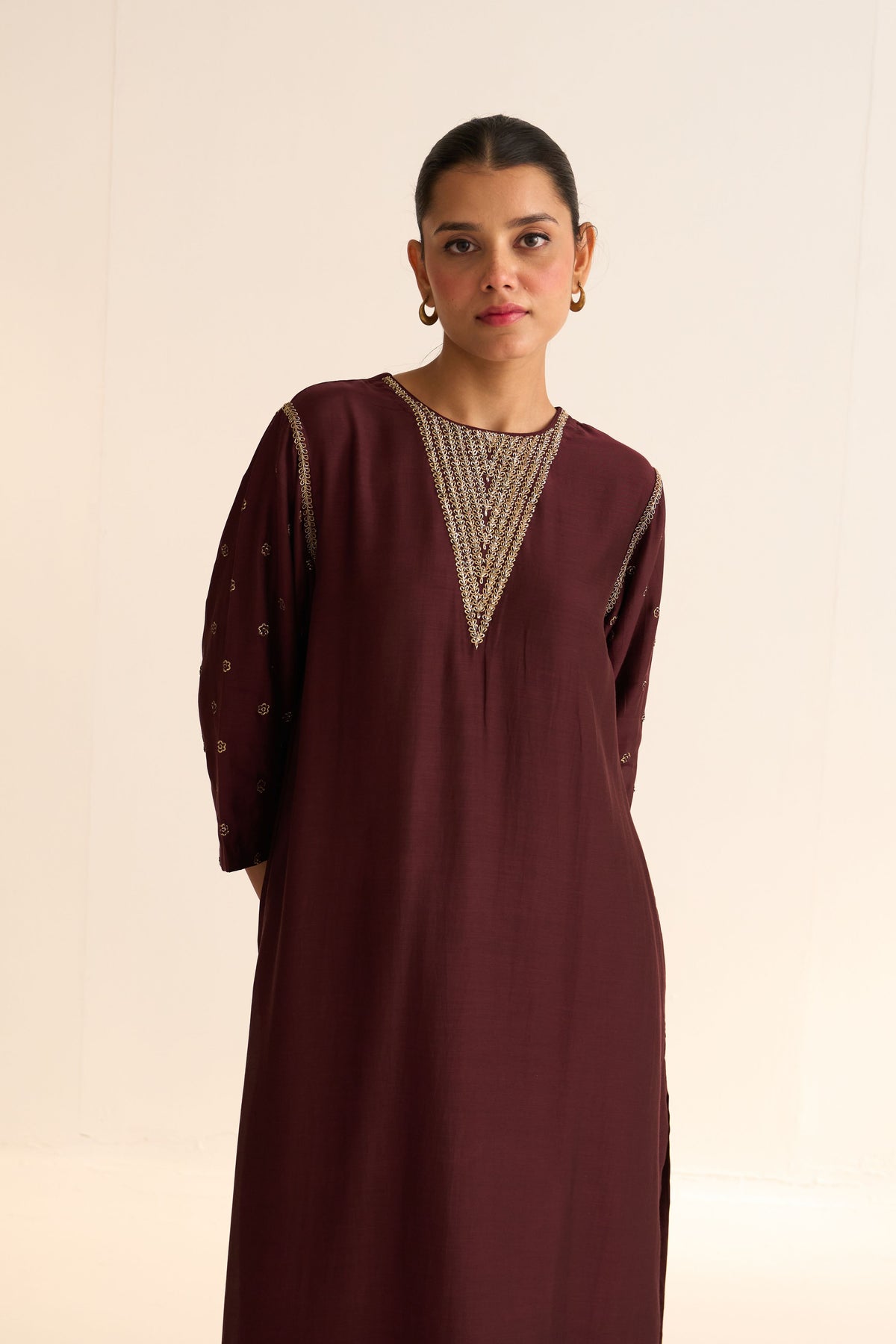 Kavish Deep Wine Kurta