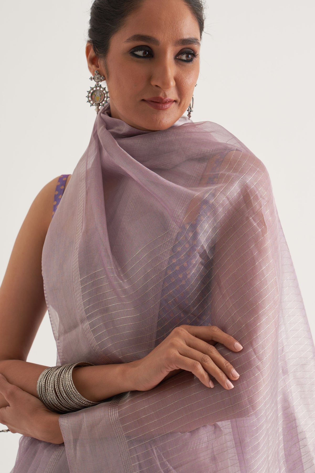 Sudha Lilac Saree