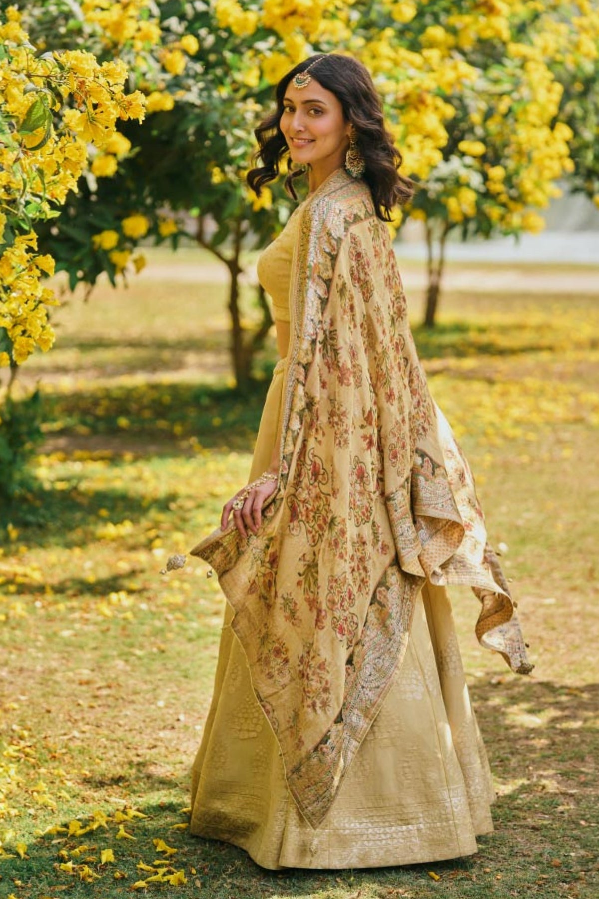 Dua Lehenga Set In Yellow