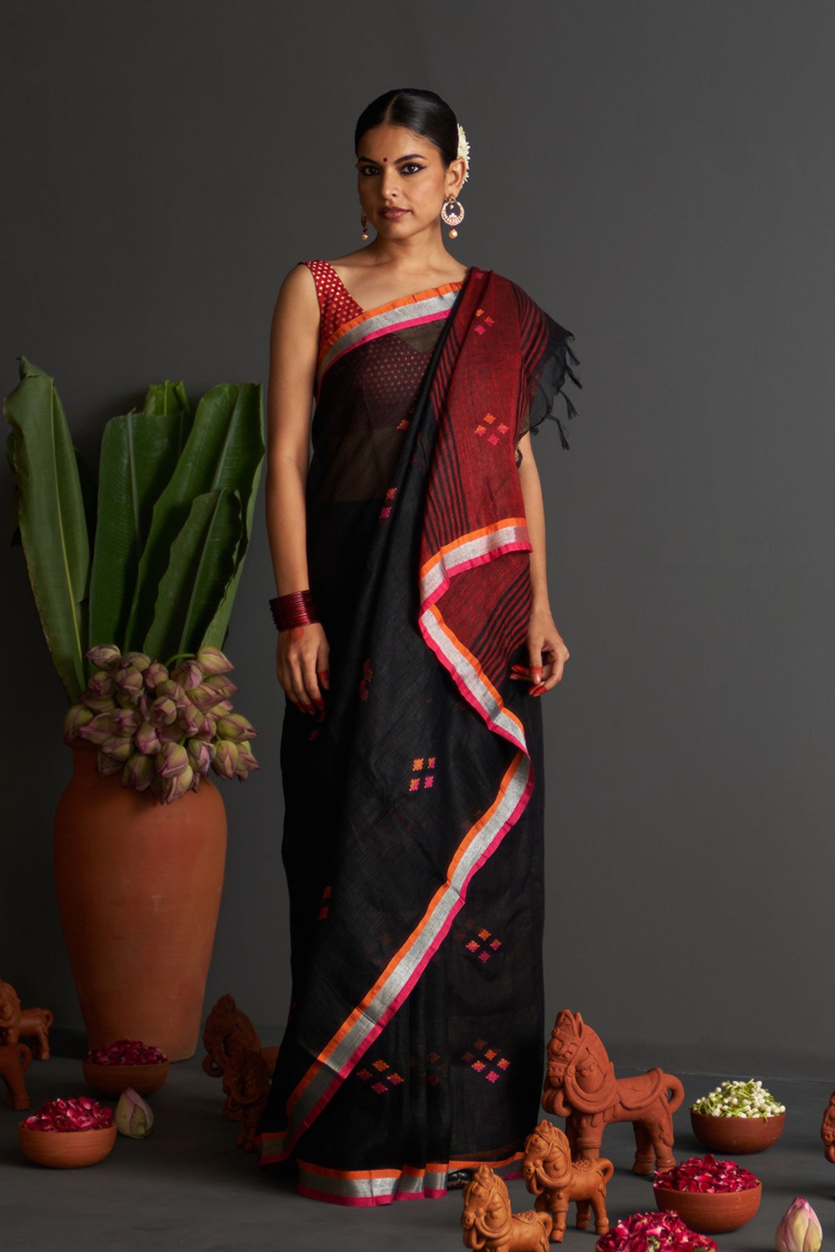 Bulbul Black Saree