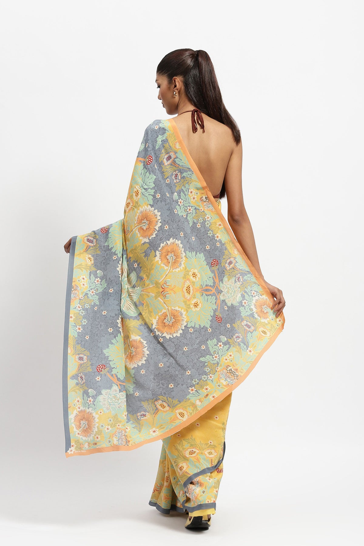 Lemon Love Printed Saree