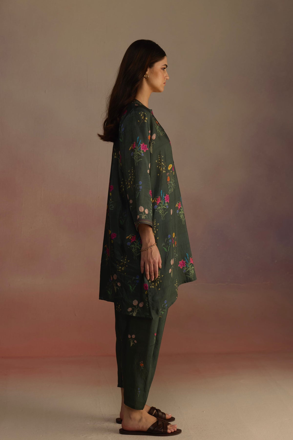 Zaira Short Green Kurta