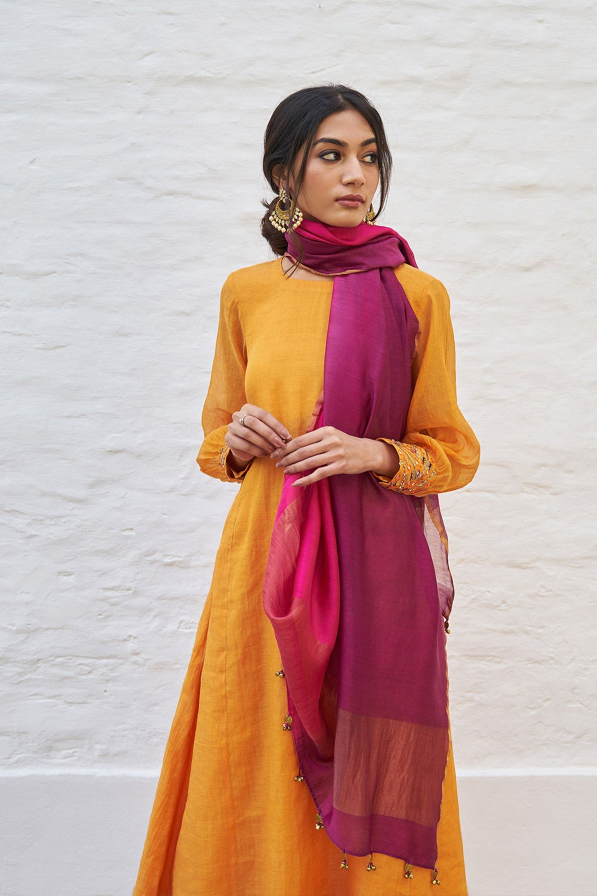 Tangerine Kurta Set