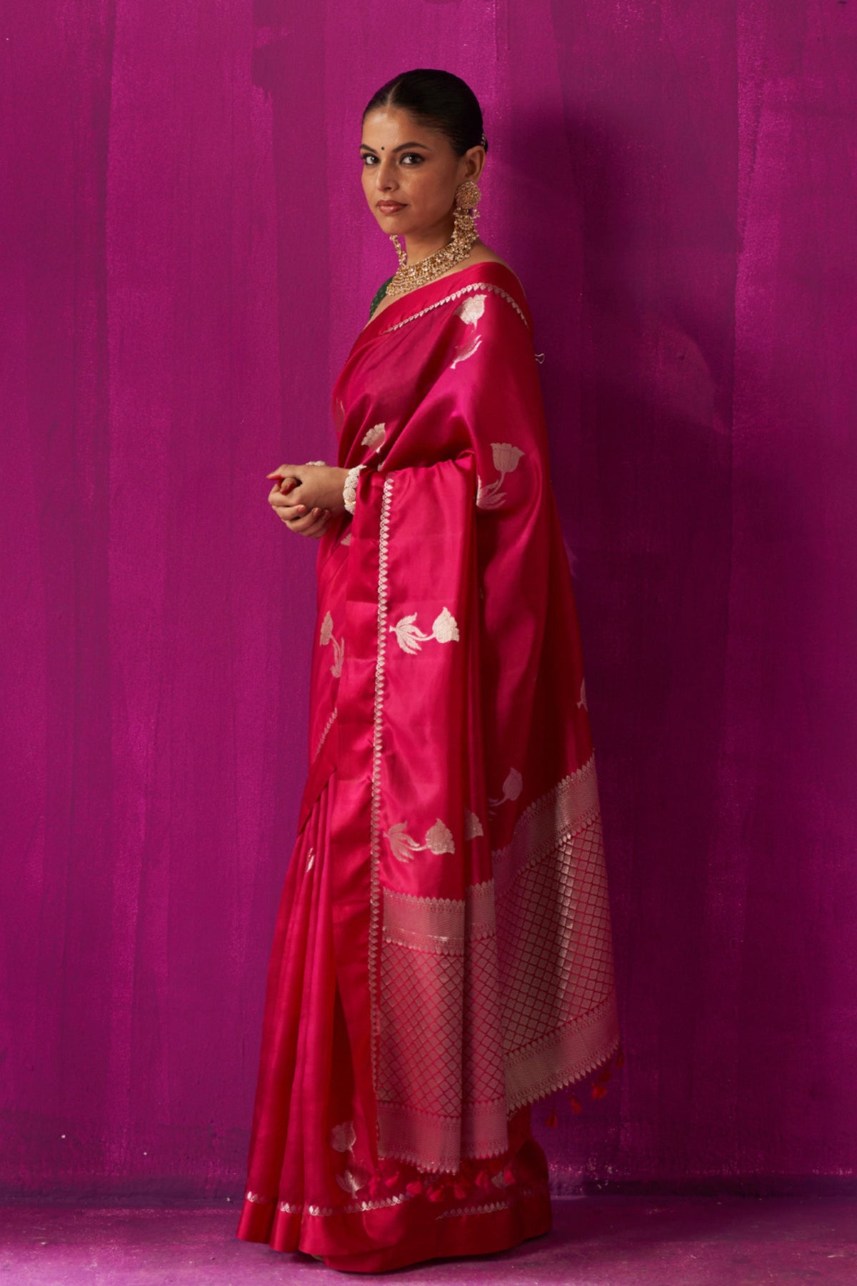 Padmini Magenta Saree