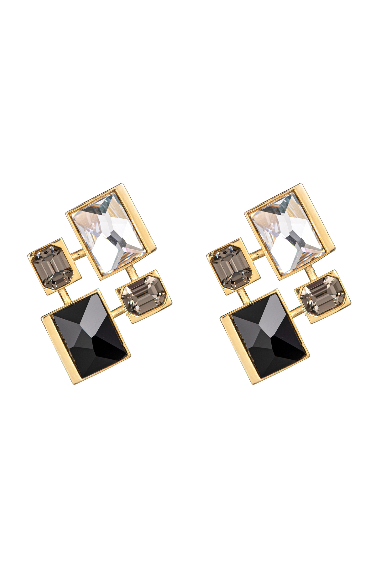 Infinity Crystal Signature Earring - Monochrome