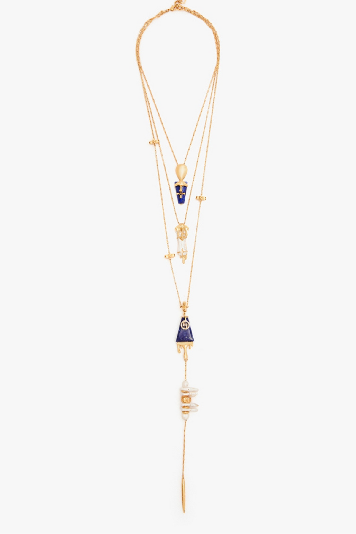 The Lazuli Sculpt Layered Necklace