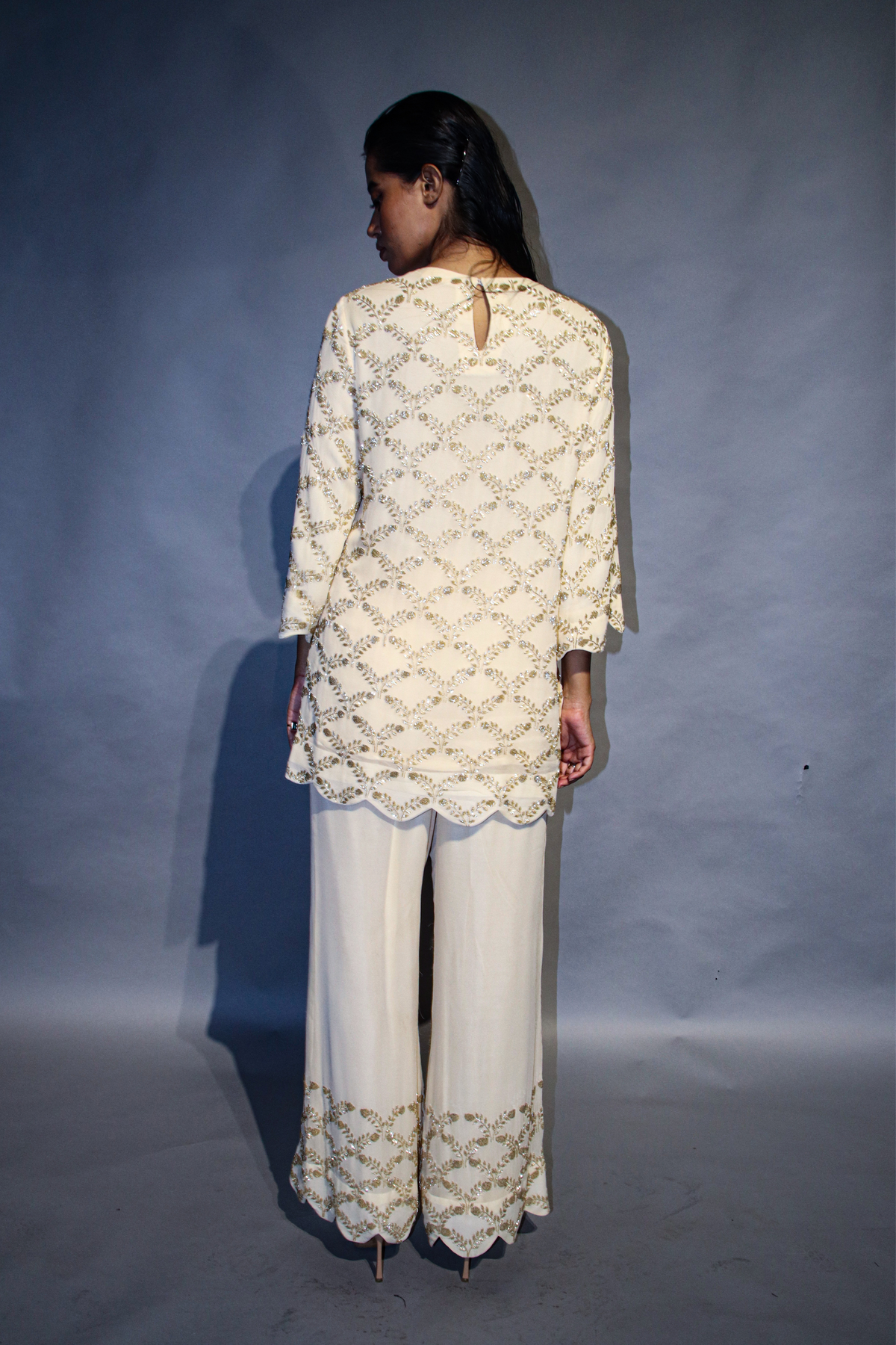 Ivory Suzaine Top And Pant