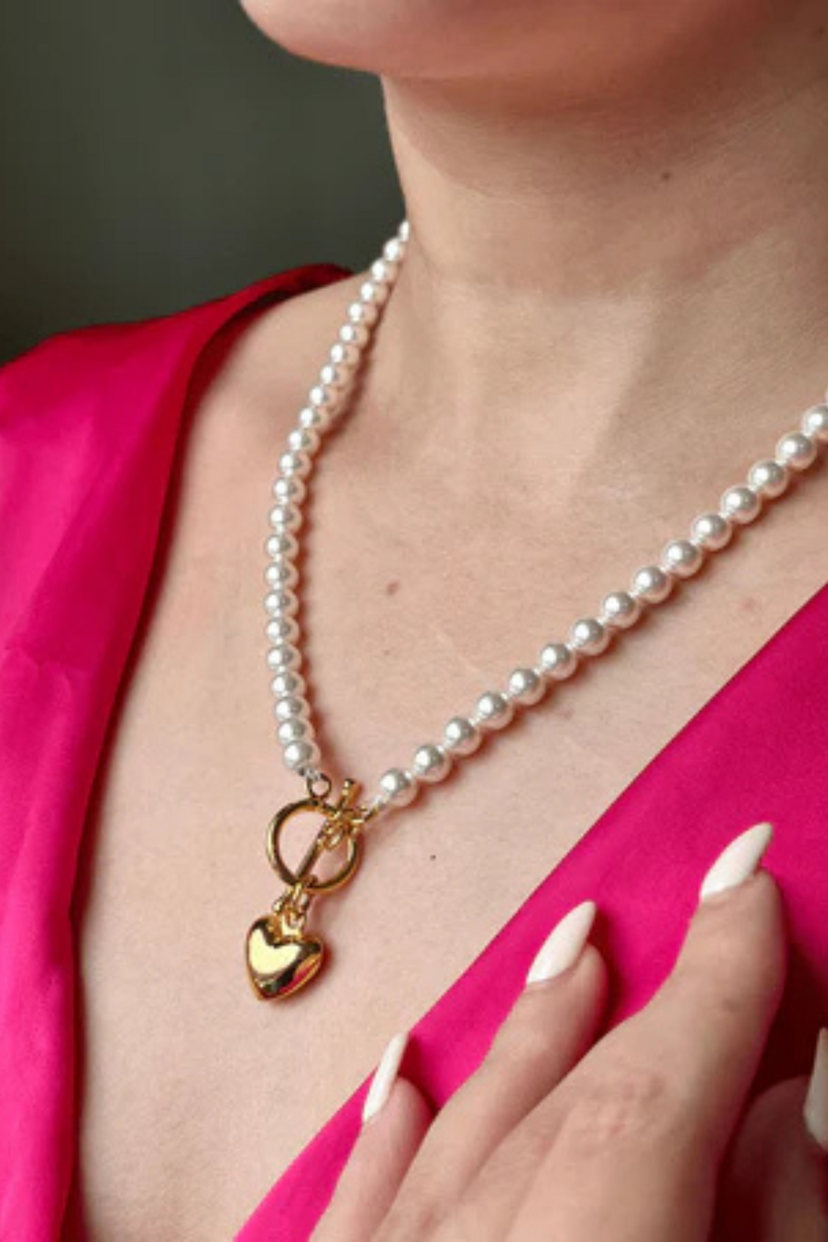 Pearl Heart Necklace