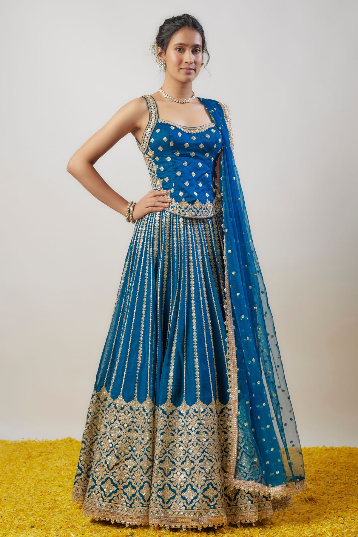 Nila Blue Lehenga Set