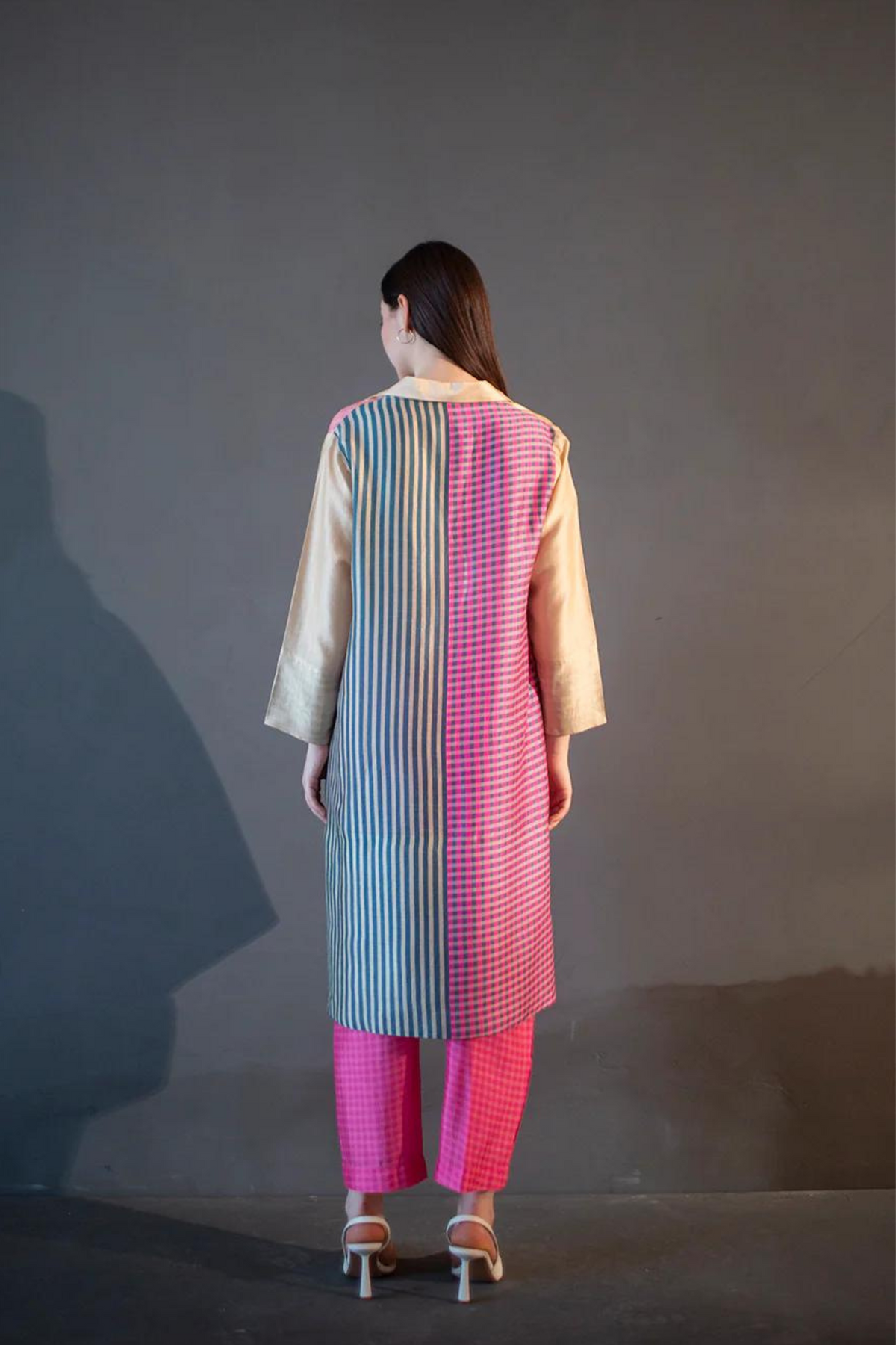 Abstract Geometric In Multi Color Tunics Set