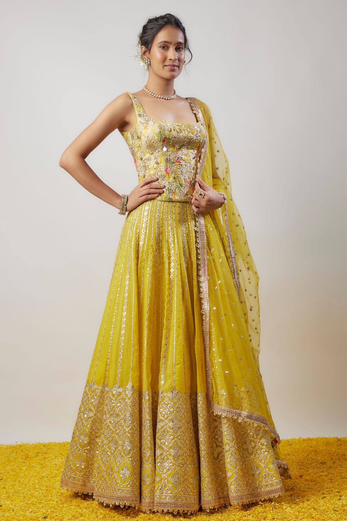 Mia Yellow Lehenga Set