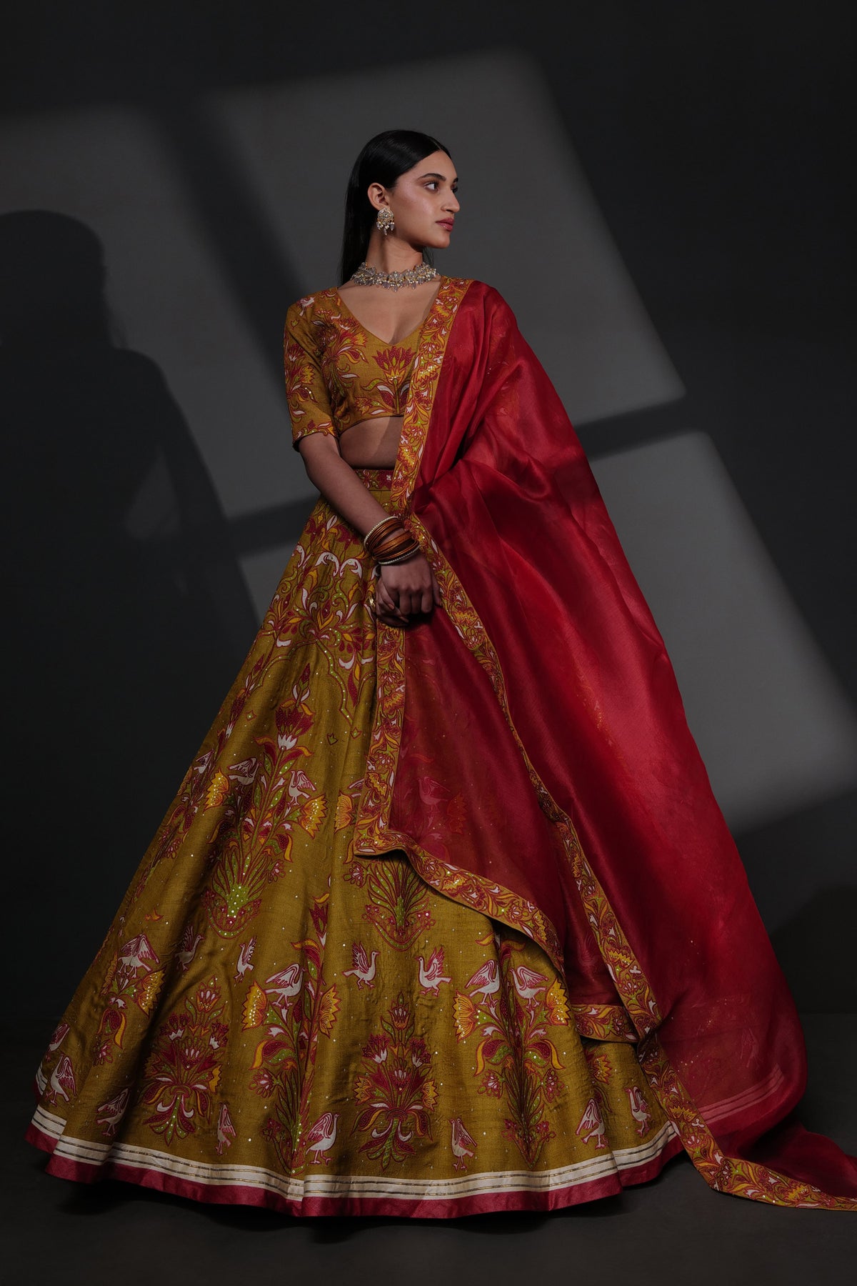 Multicolour Lehenga Set