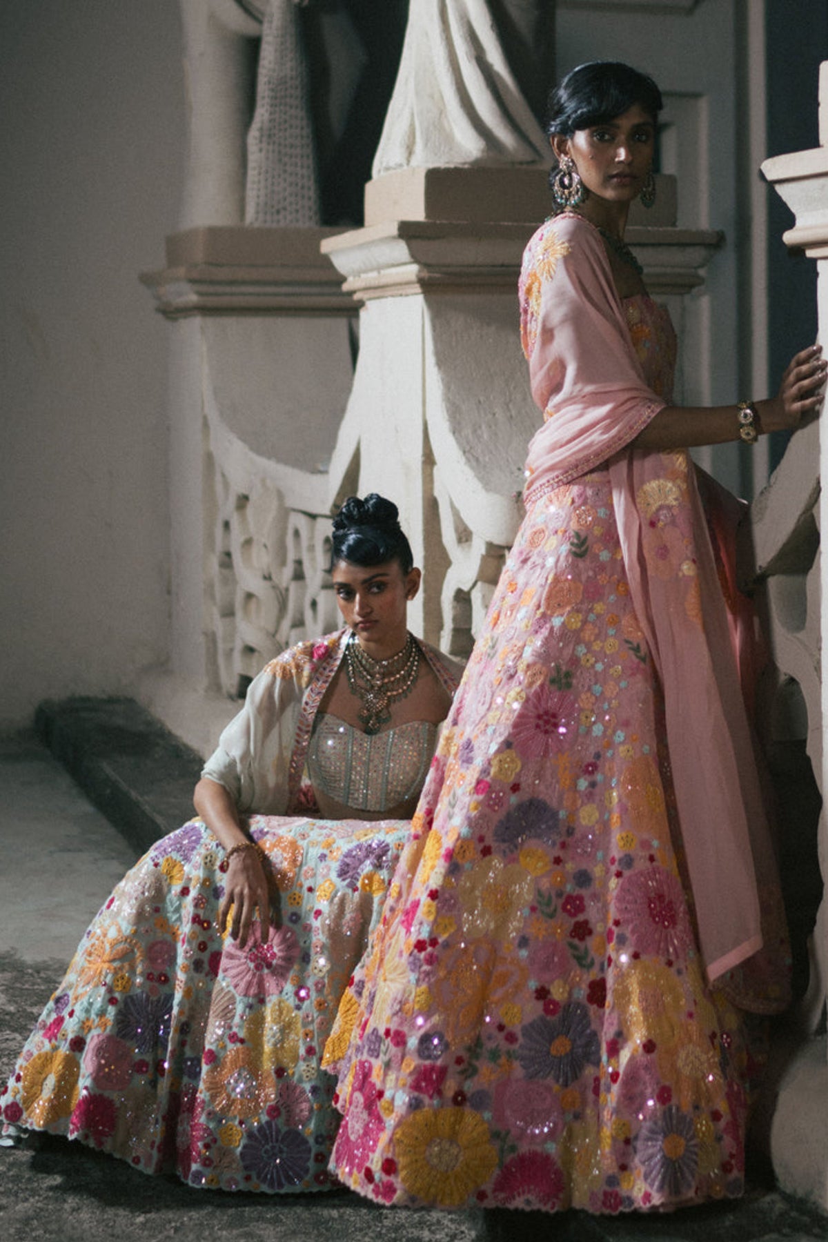 Pink Iris Lehenga Set