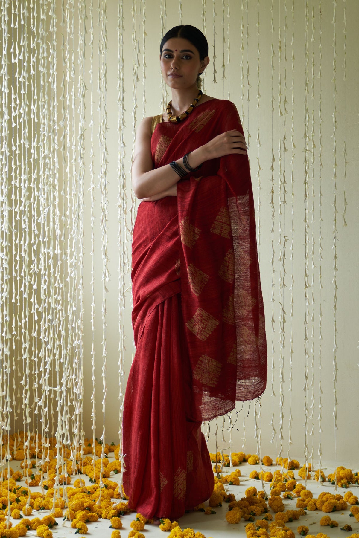 Gohar Red Saree