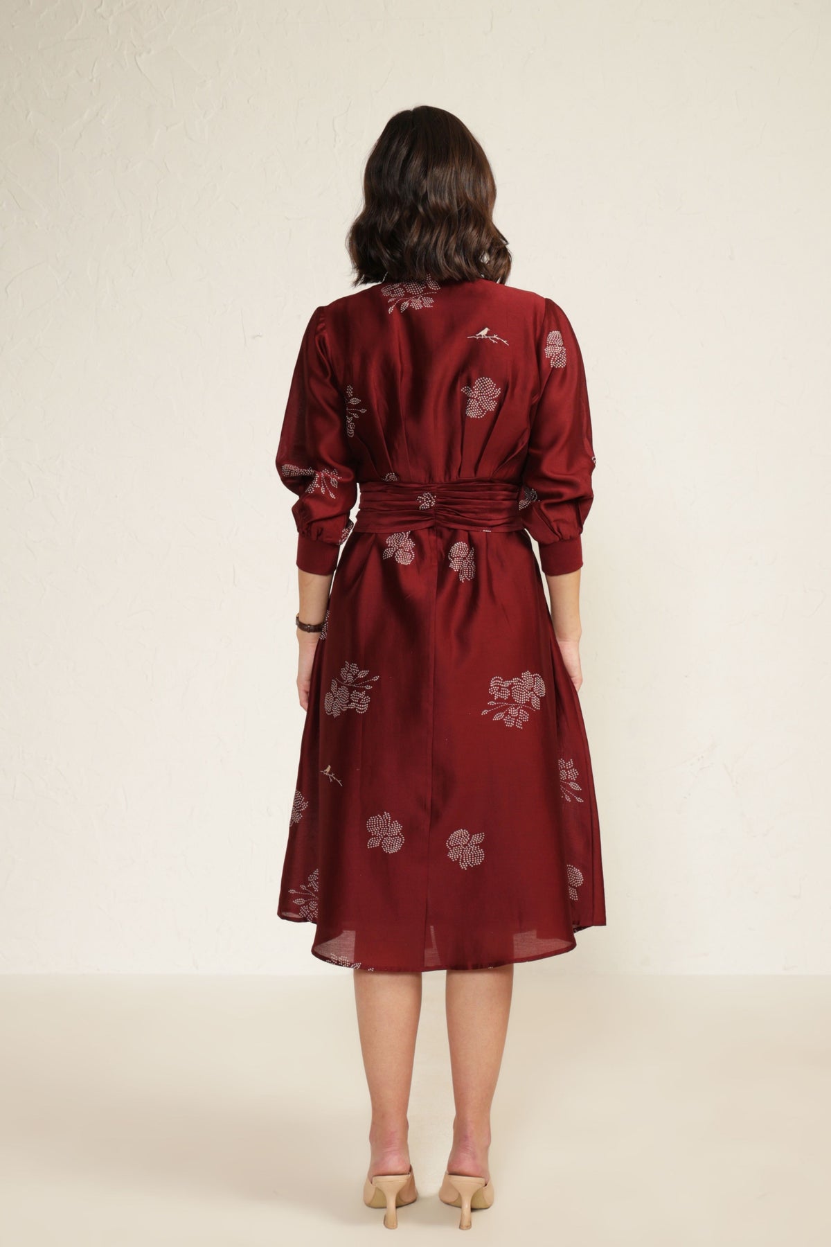 Burgandy Charles Dress