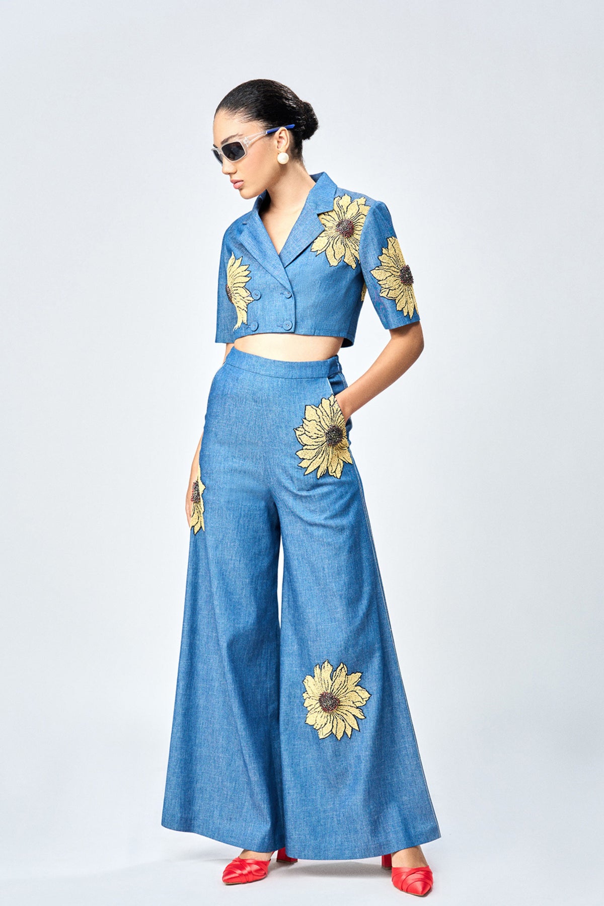 Steel Blue Co-ord Set