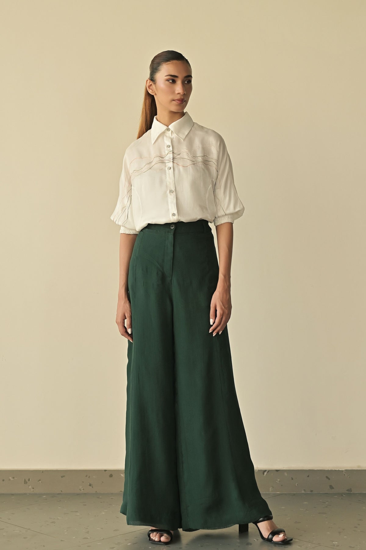 Forest Green Parallel Trousers