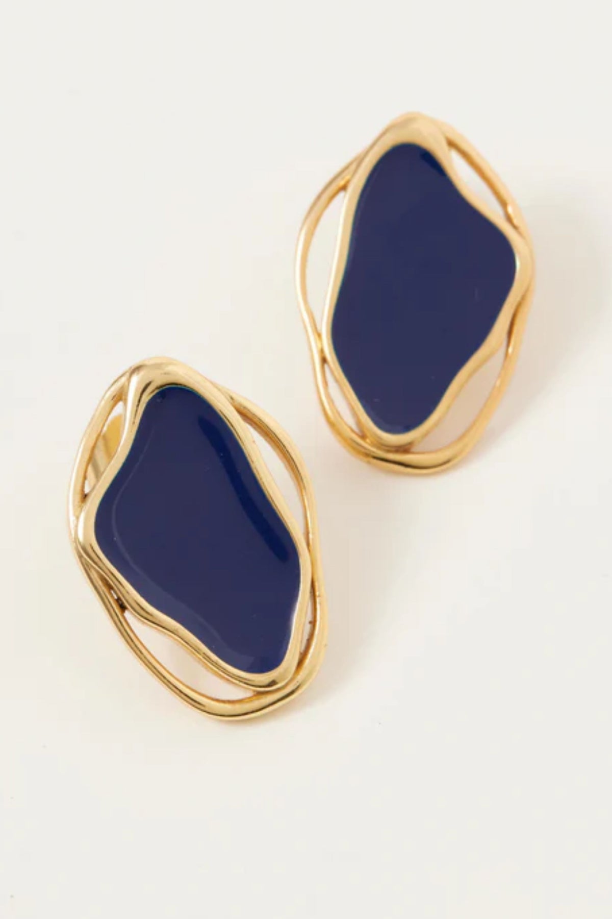 Cancun-L Navy Earrings