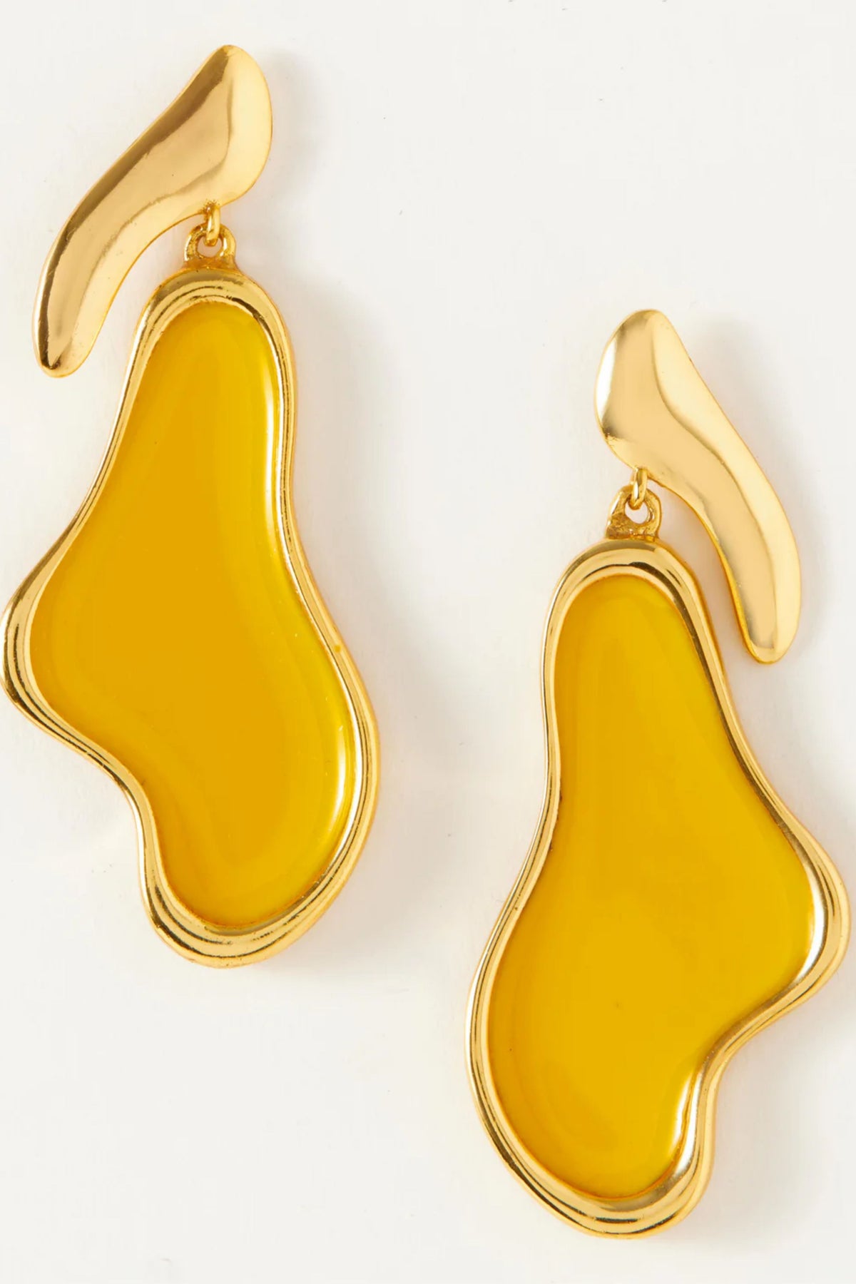 Saint Topez Yellow Earrings