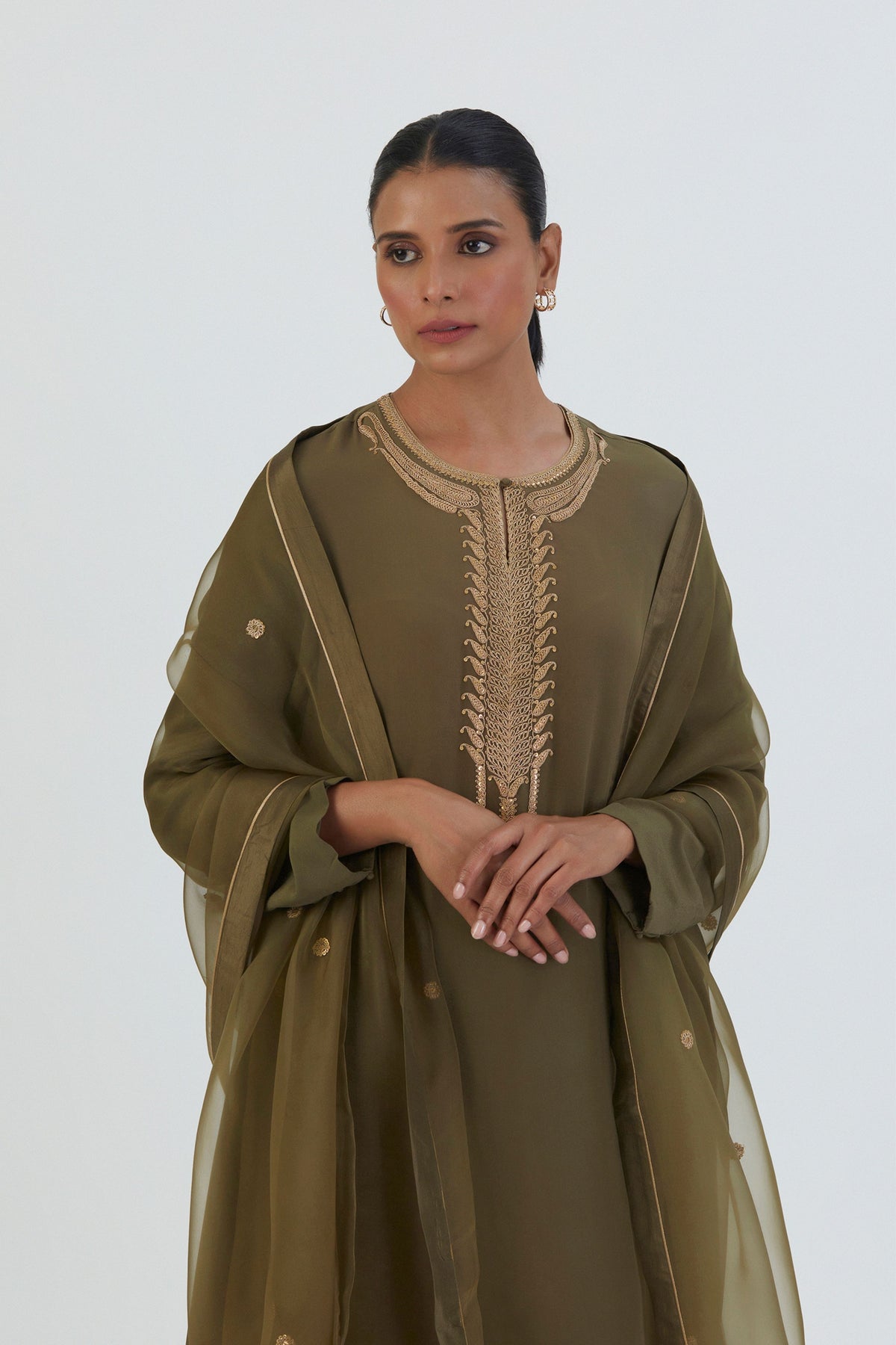 Almas Green Dupatta