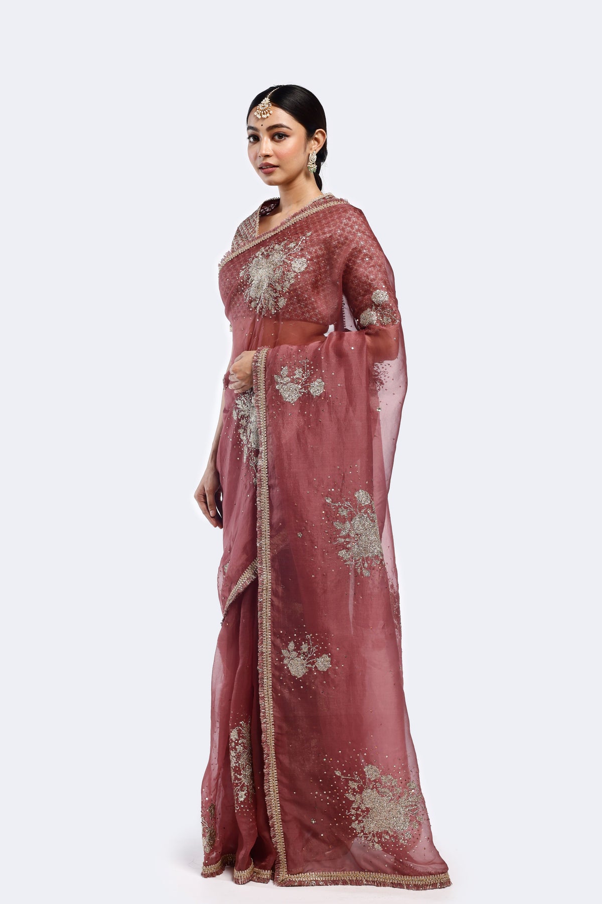 Dead Rose Saree Set