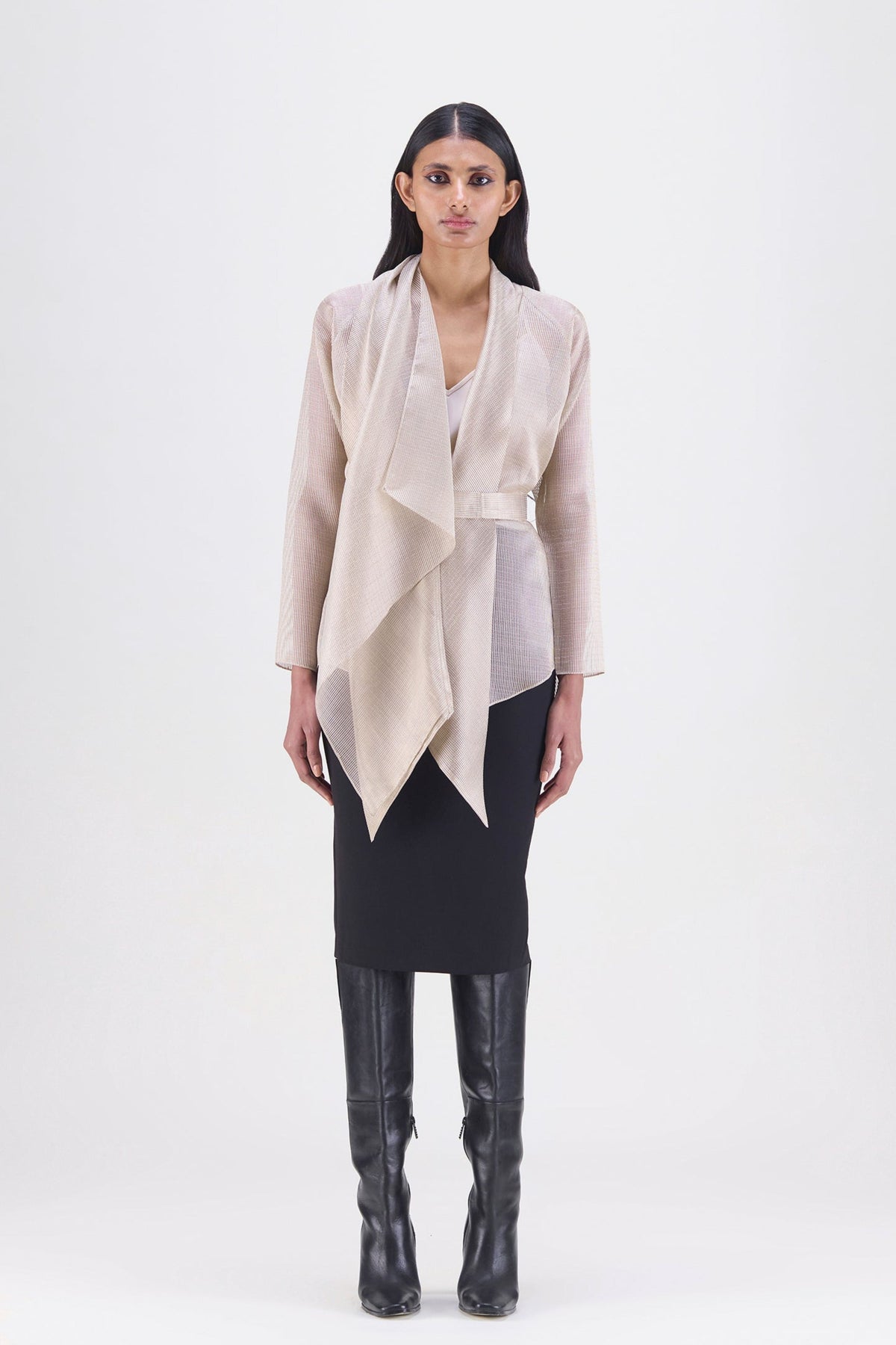 Sand Draped Wrap Shirt