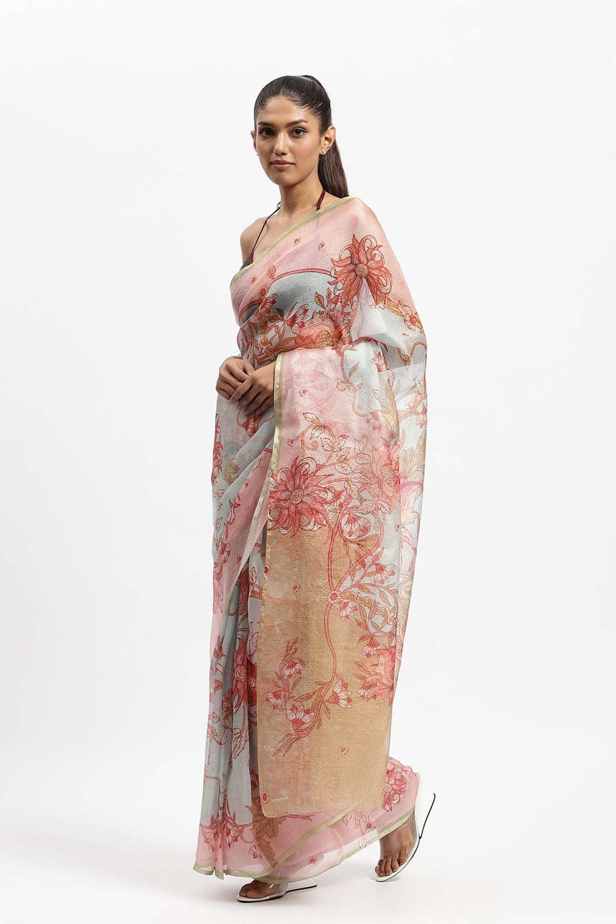 Athena&#39;s Anthem Printed Saree