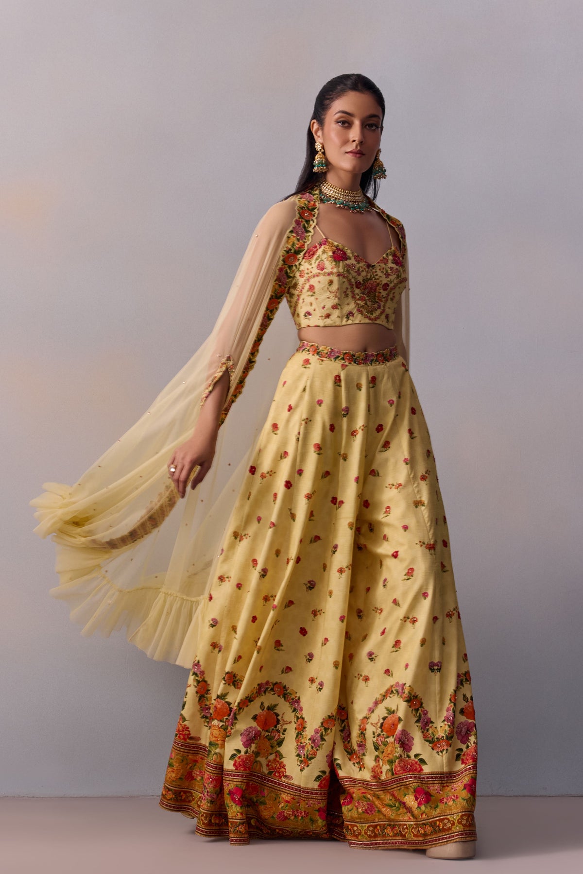 Yellow Meher Sharara Set