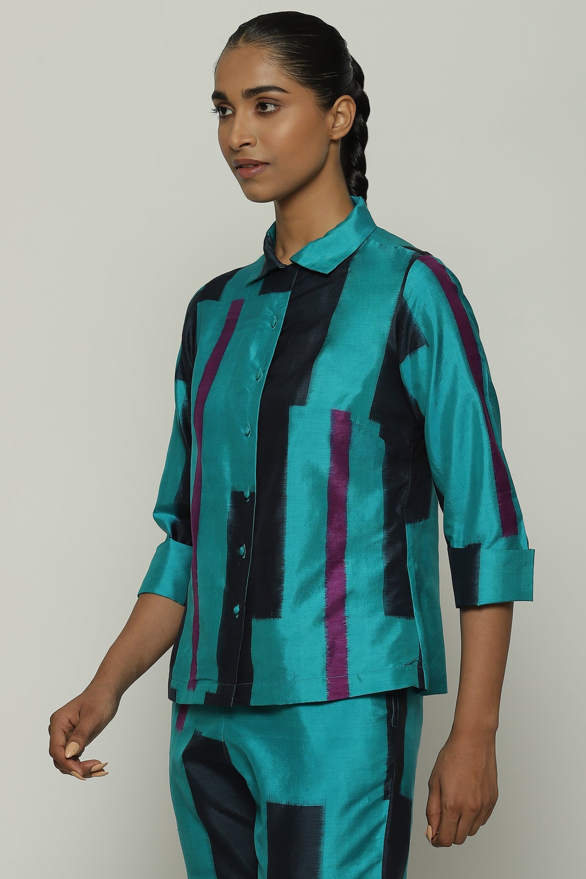 Blue Ikat Shirt