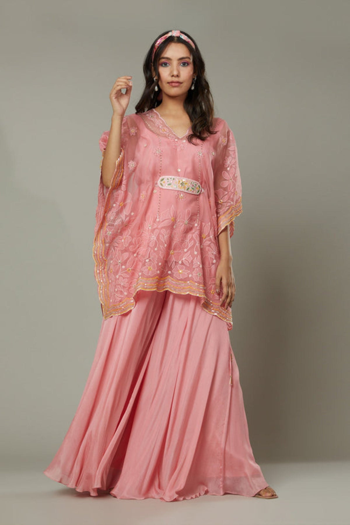 Candy Floss Flared Sharara Set