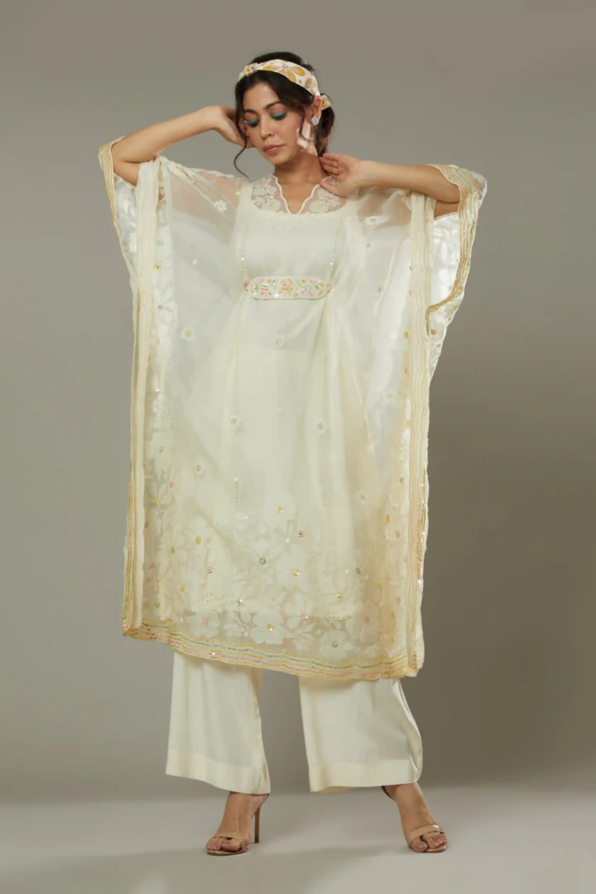 French Vannila Kaftan Set