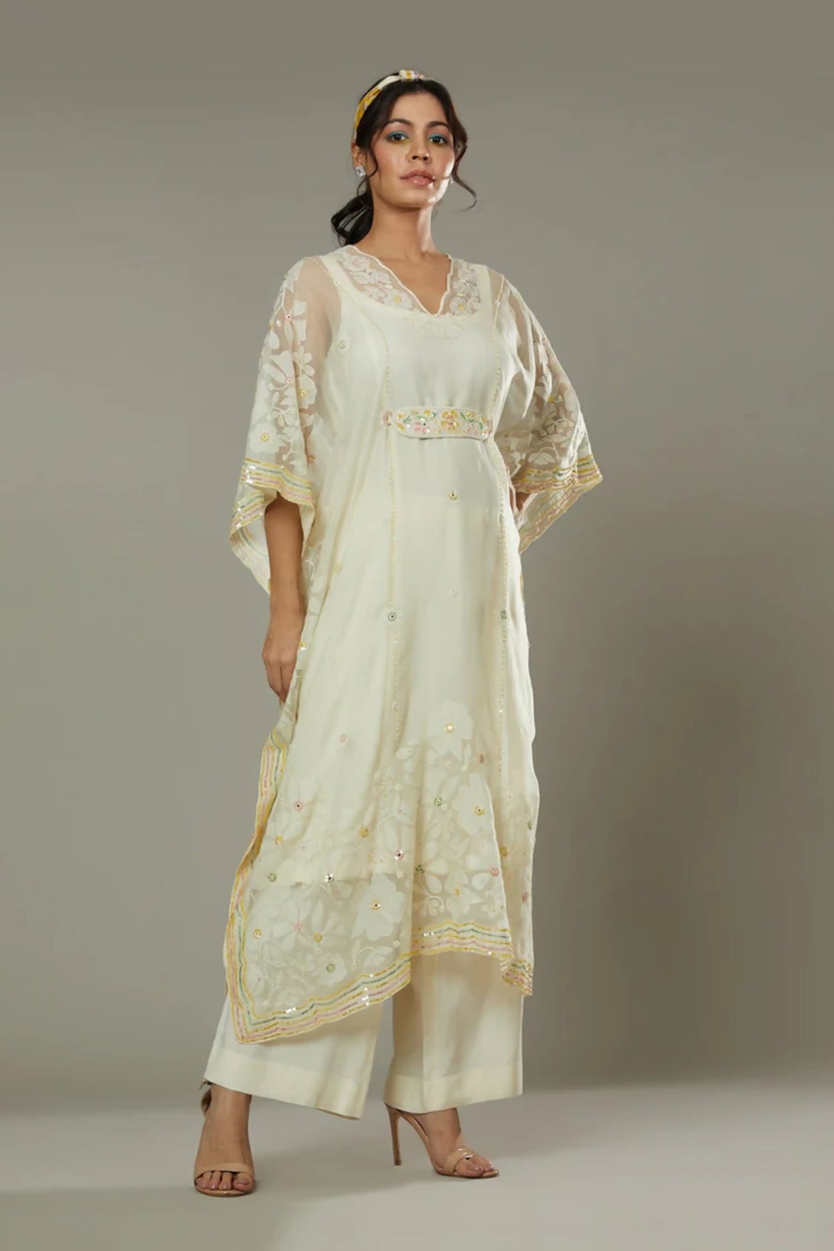 French Vannila Kaftan Set