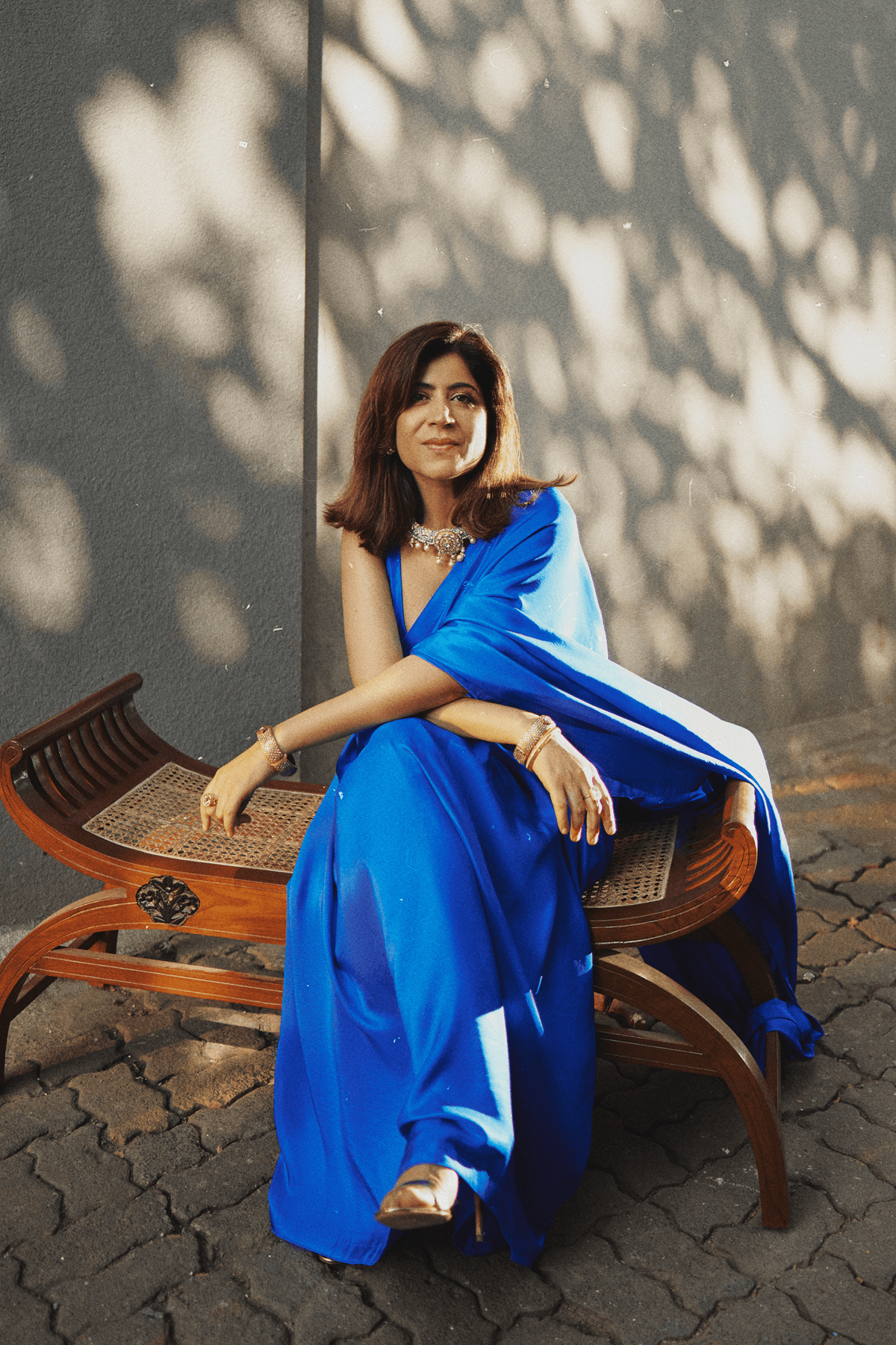 Handwoven Ultramarine Blue Silk Saree