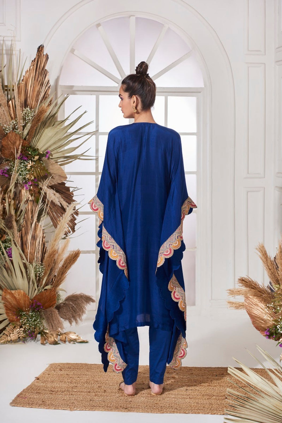 Ganga royal blue kaftan