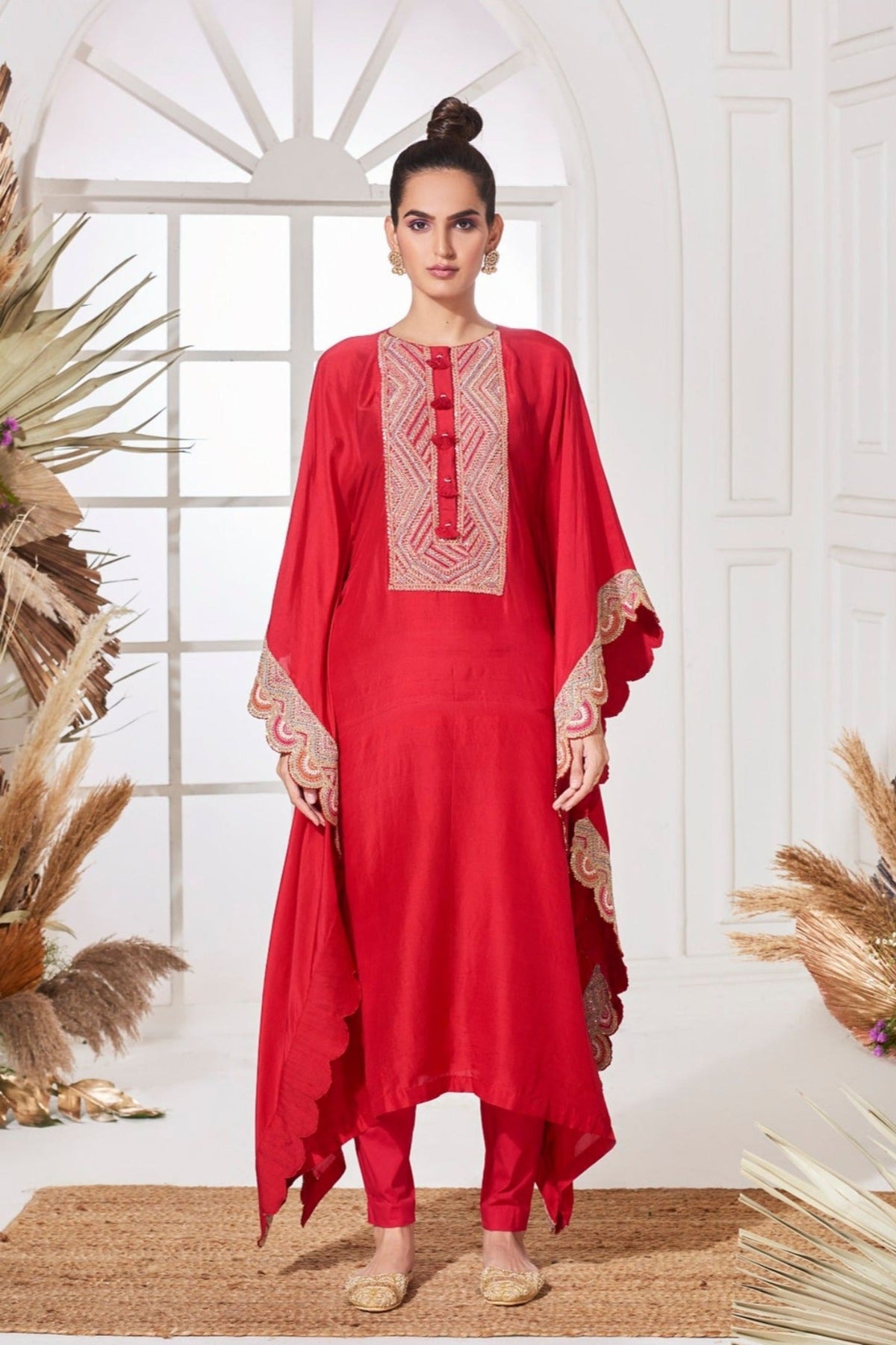 Ganga red kaftan