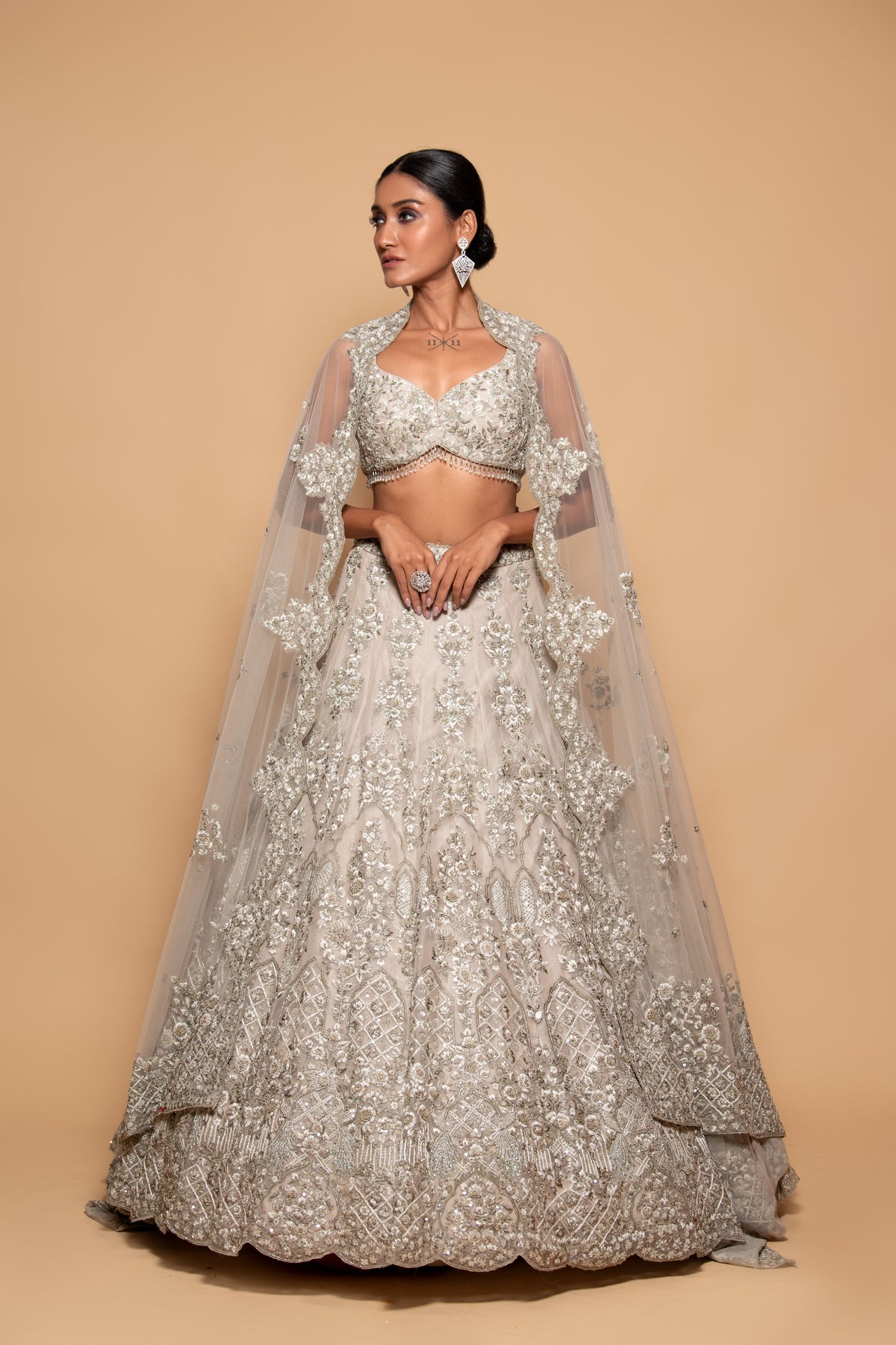 Amer Mint Lehenga Set