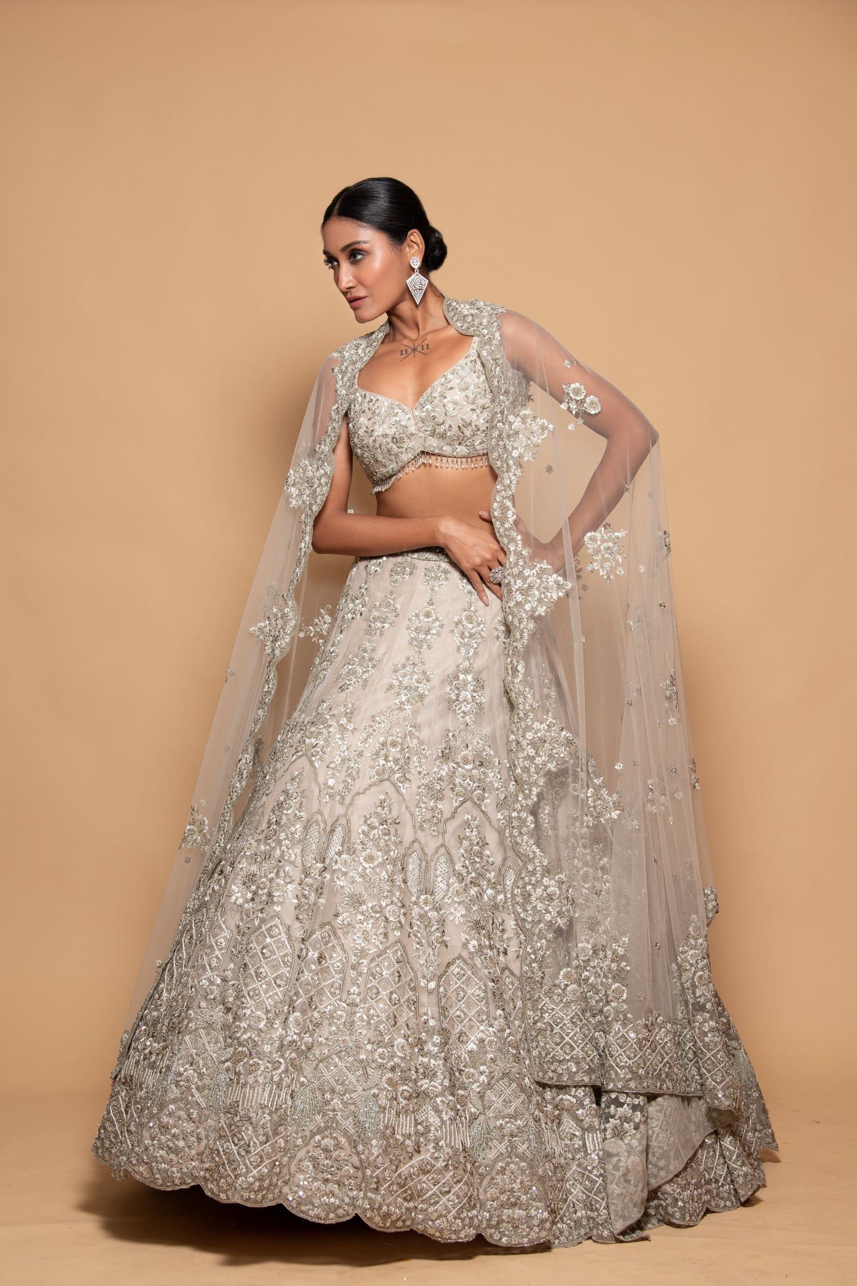 Amer Mint Lehenga Set