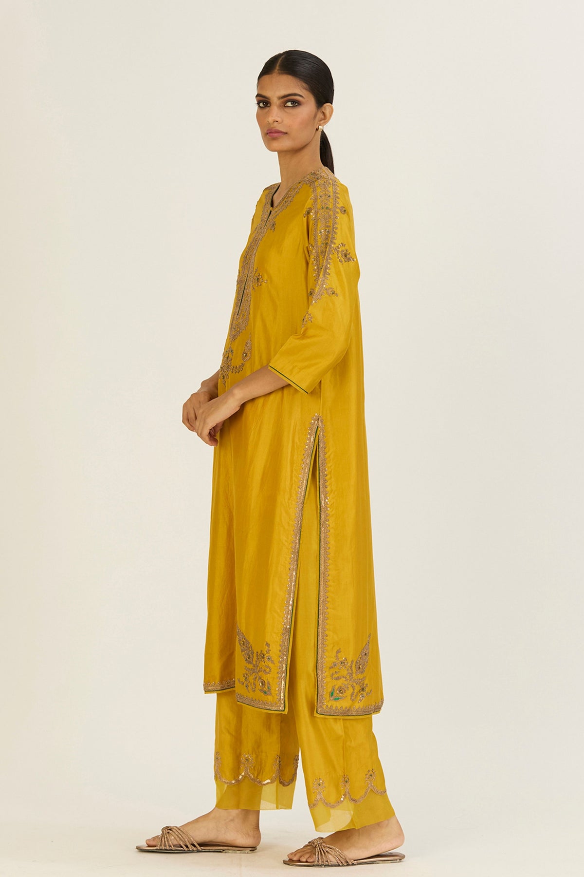 Nandita Lime Green Kurta &amp; Pants