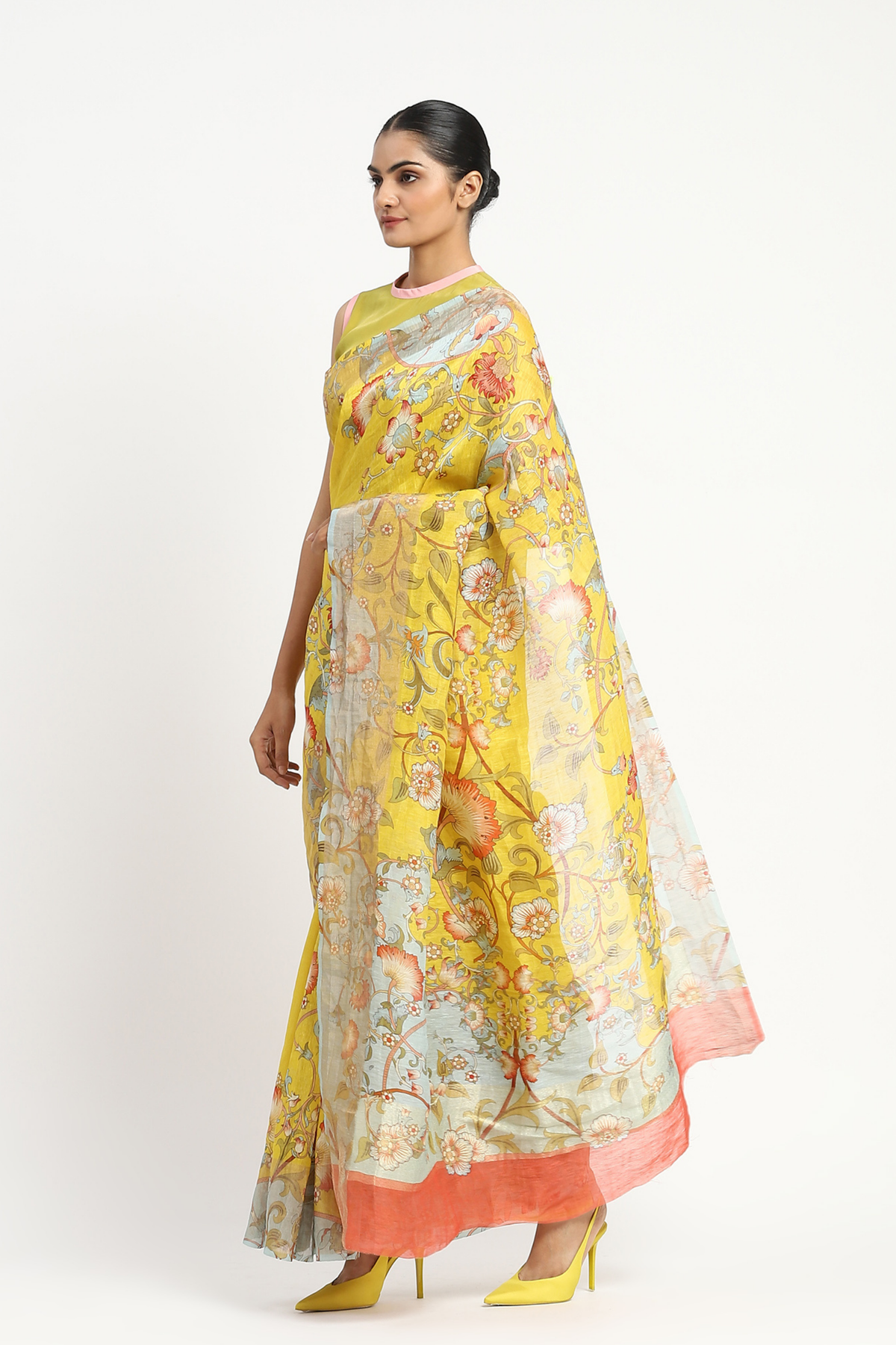 Camera Natura Printed Saree