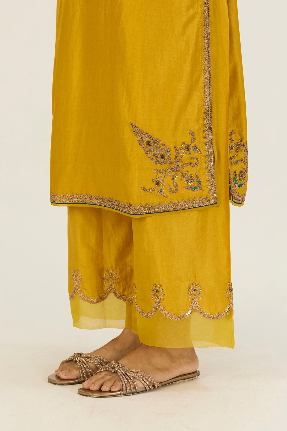 Nandita Lime Green Kurta &amp; Pants