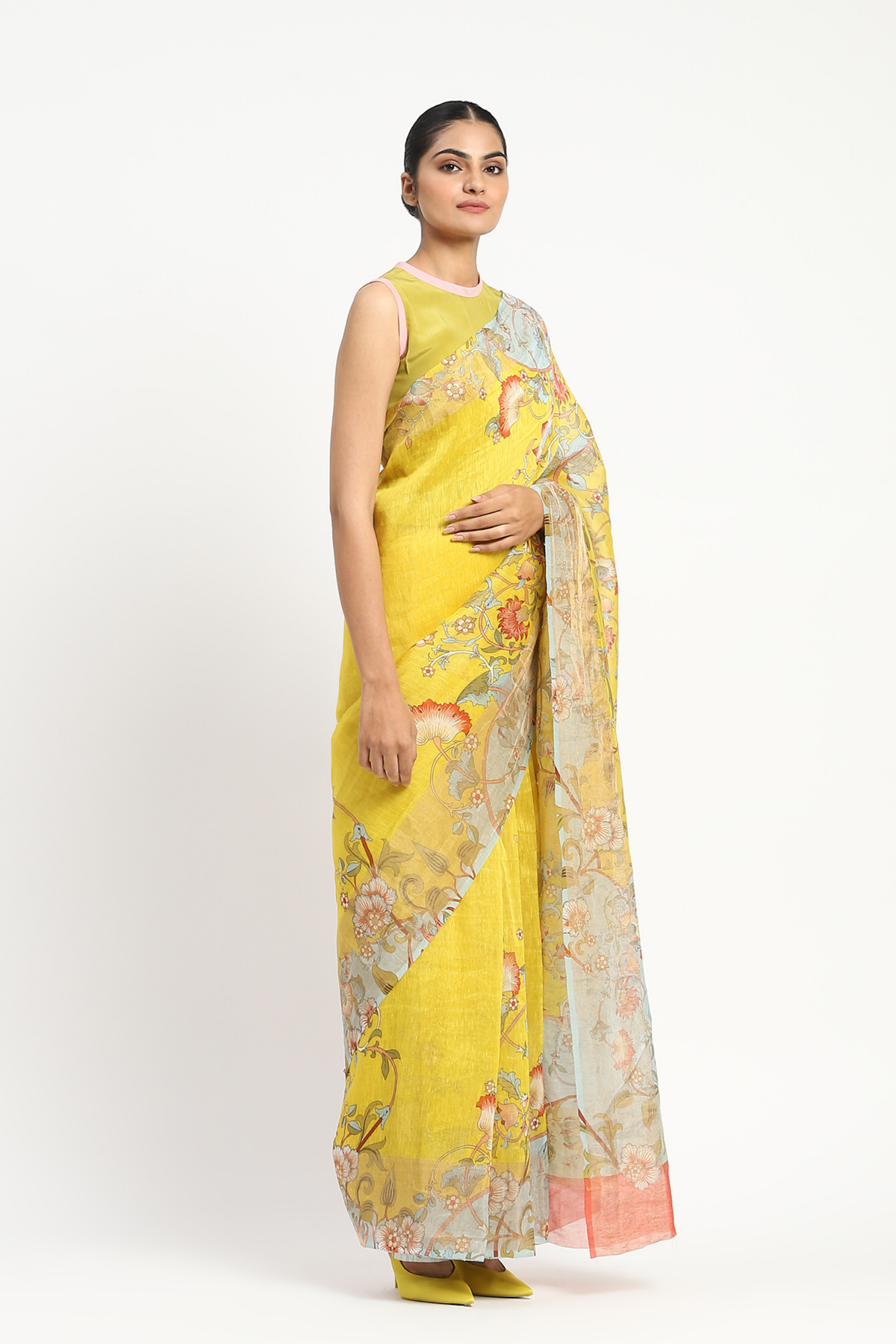 Camera Natura Printed Saree