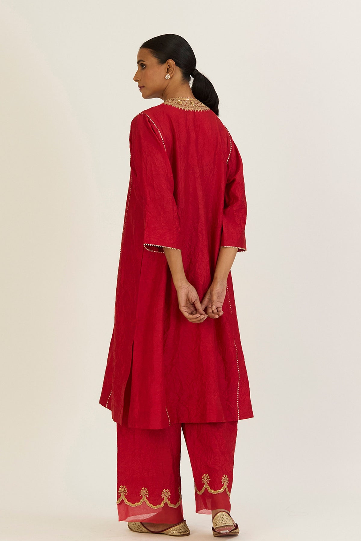 Navya Red Kurta &amp; Pants