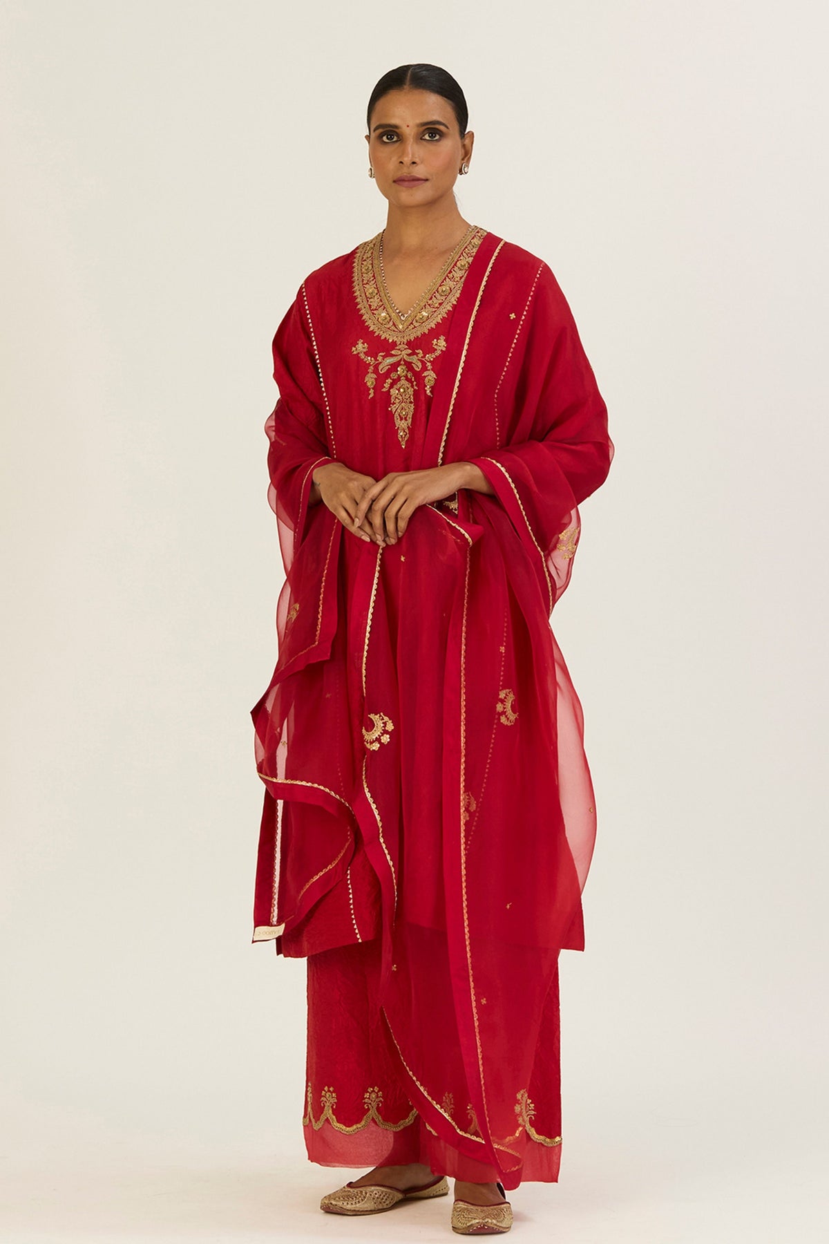 Navya Red Kurta &amp; Pants