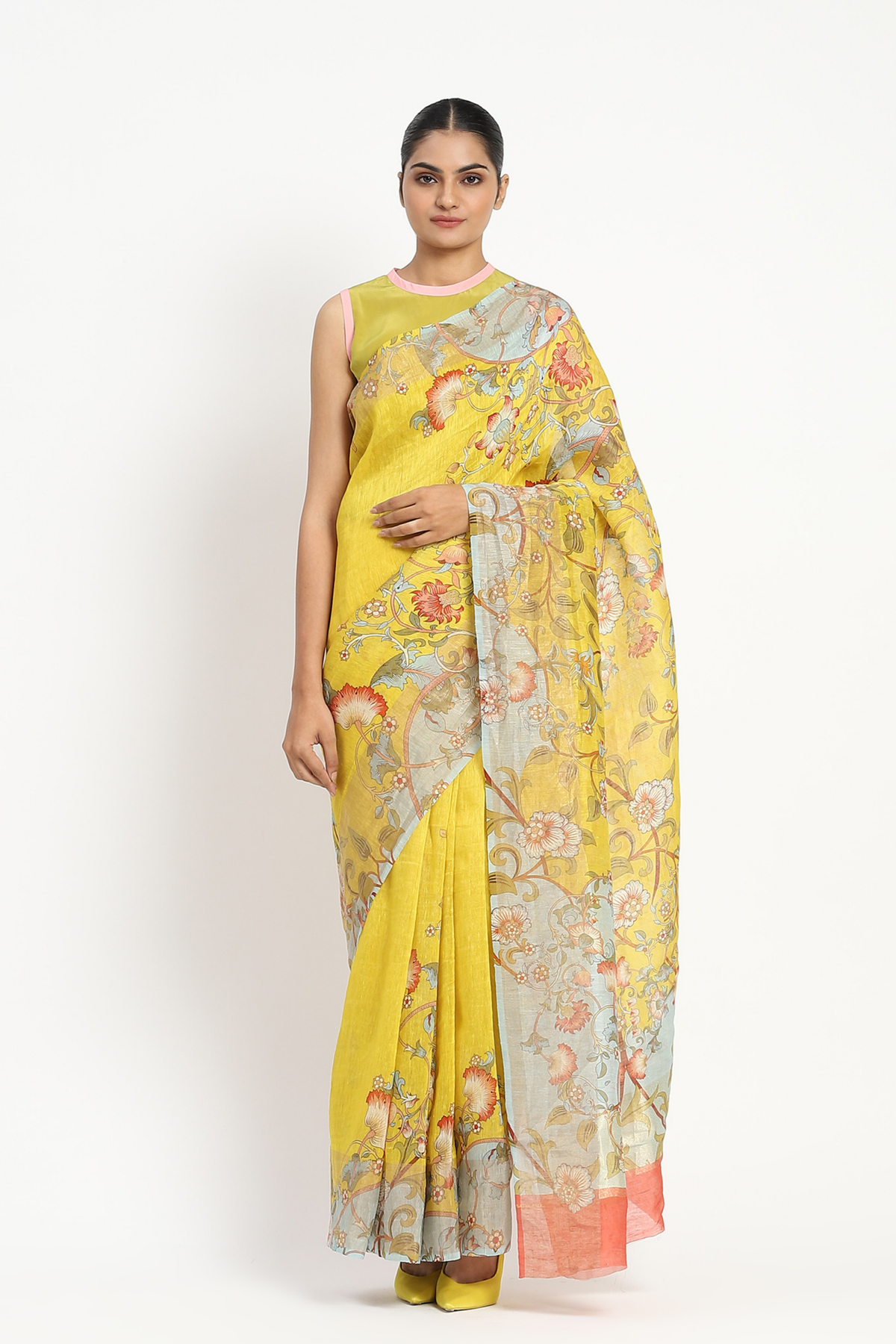 Camera Natura Printed Saree