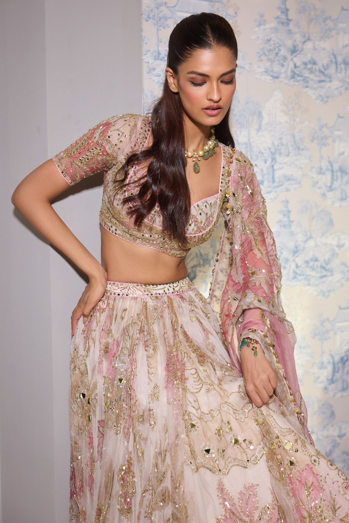 Wafaa Lehenga Set