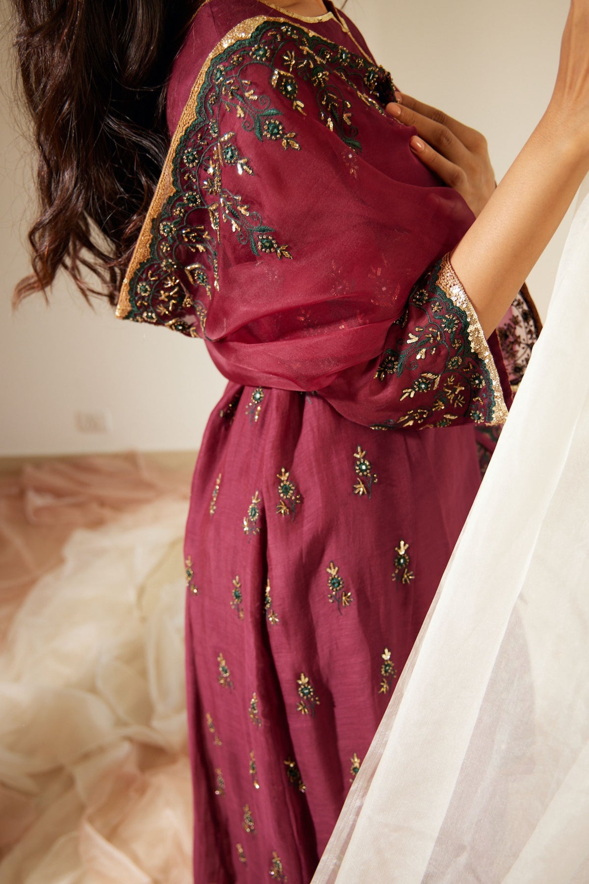 Purple Poornima Dupatta