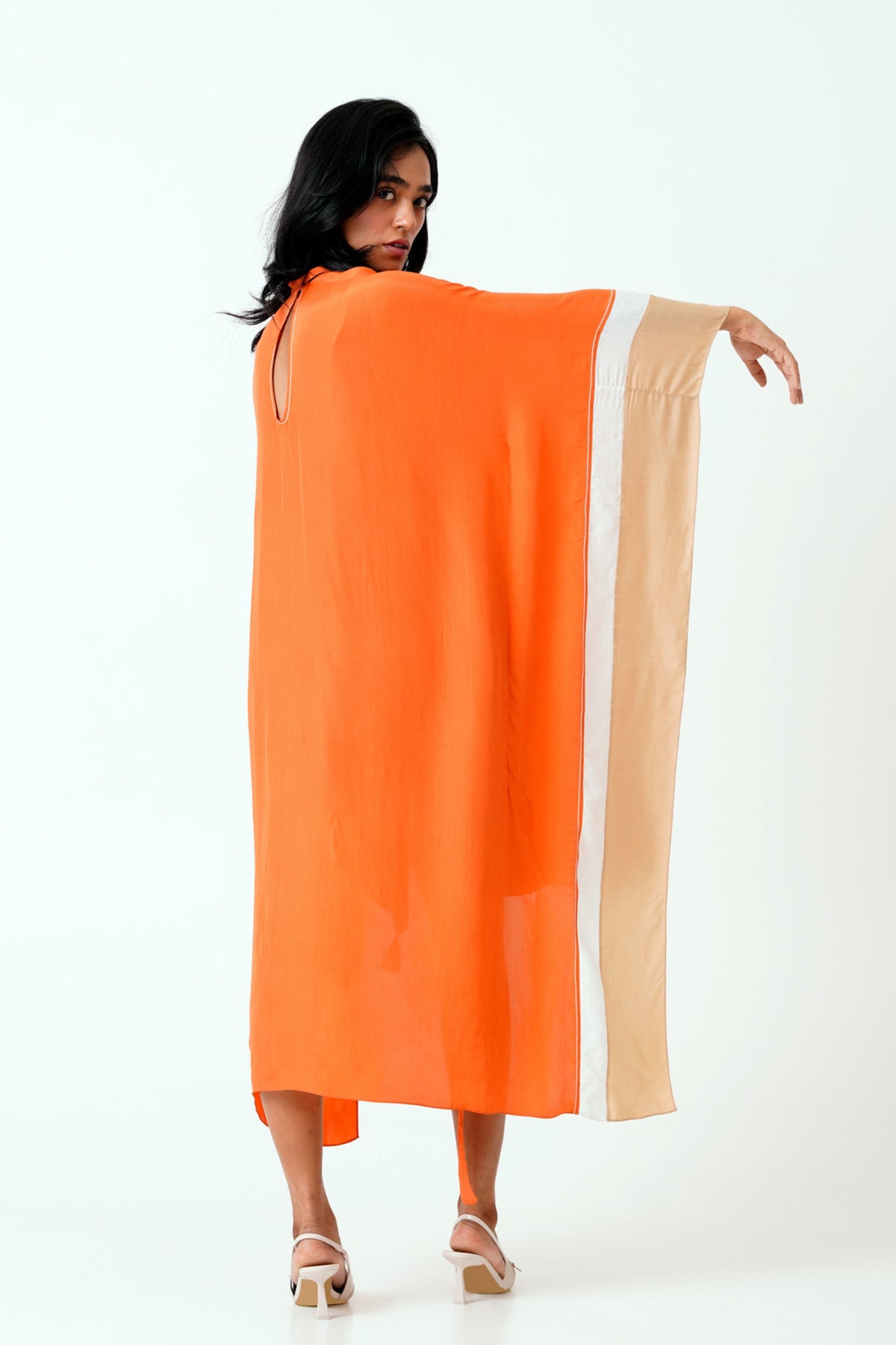 Sunset Orange Nante Kaftan