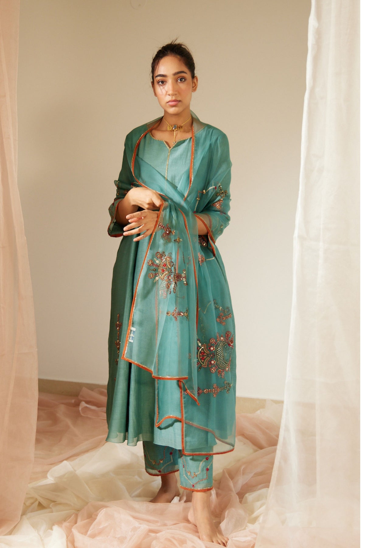 Blue Vrinda Kurta