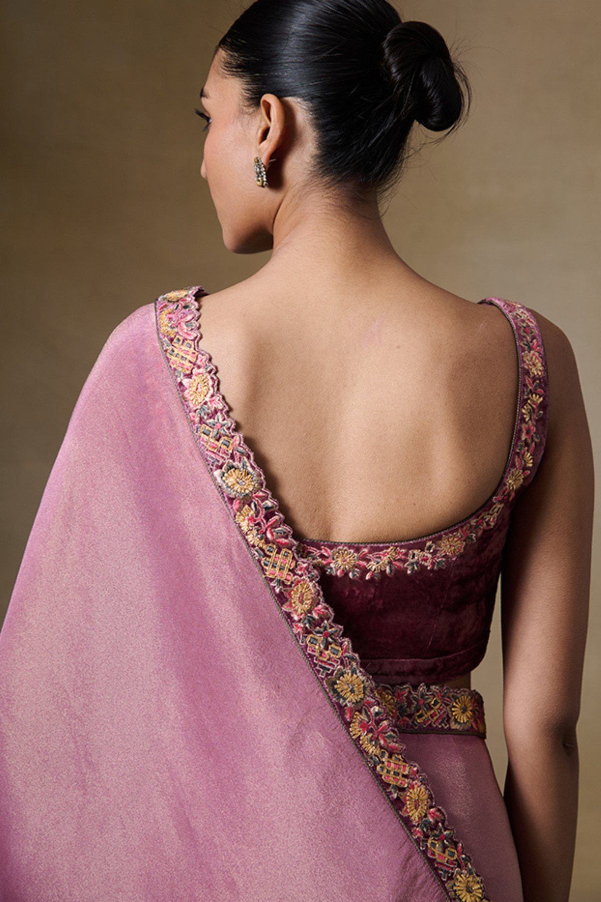 Alam Saree in Pink