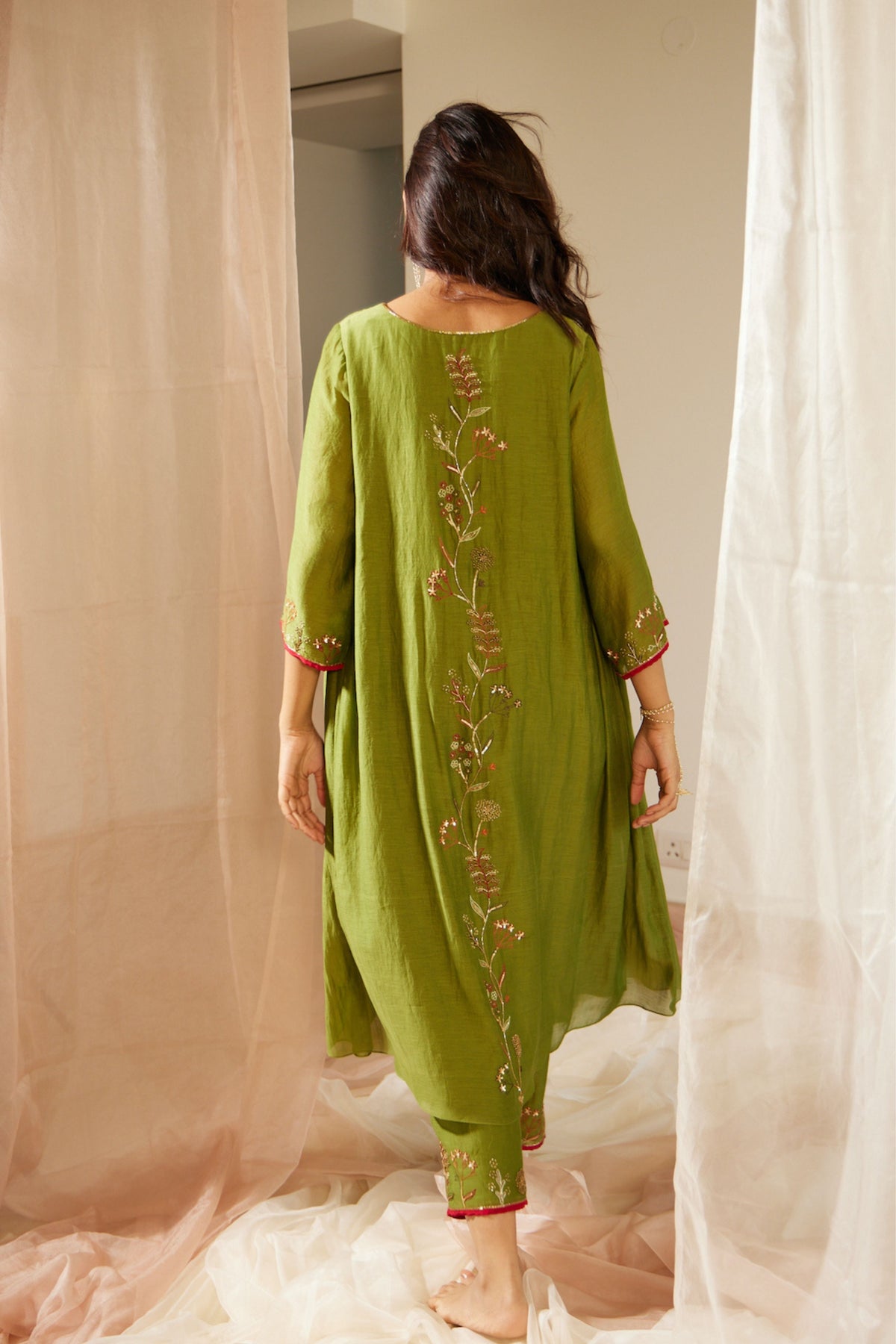 Green Gul Kurta Set